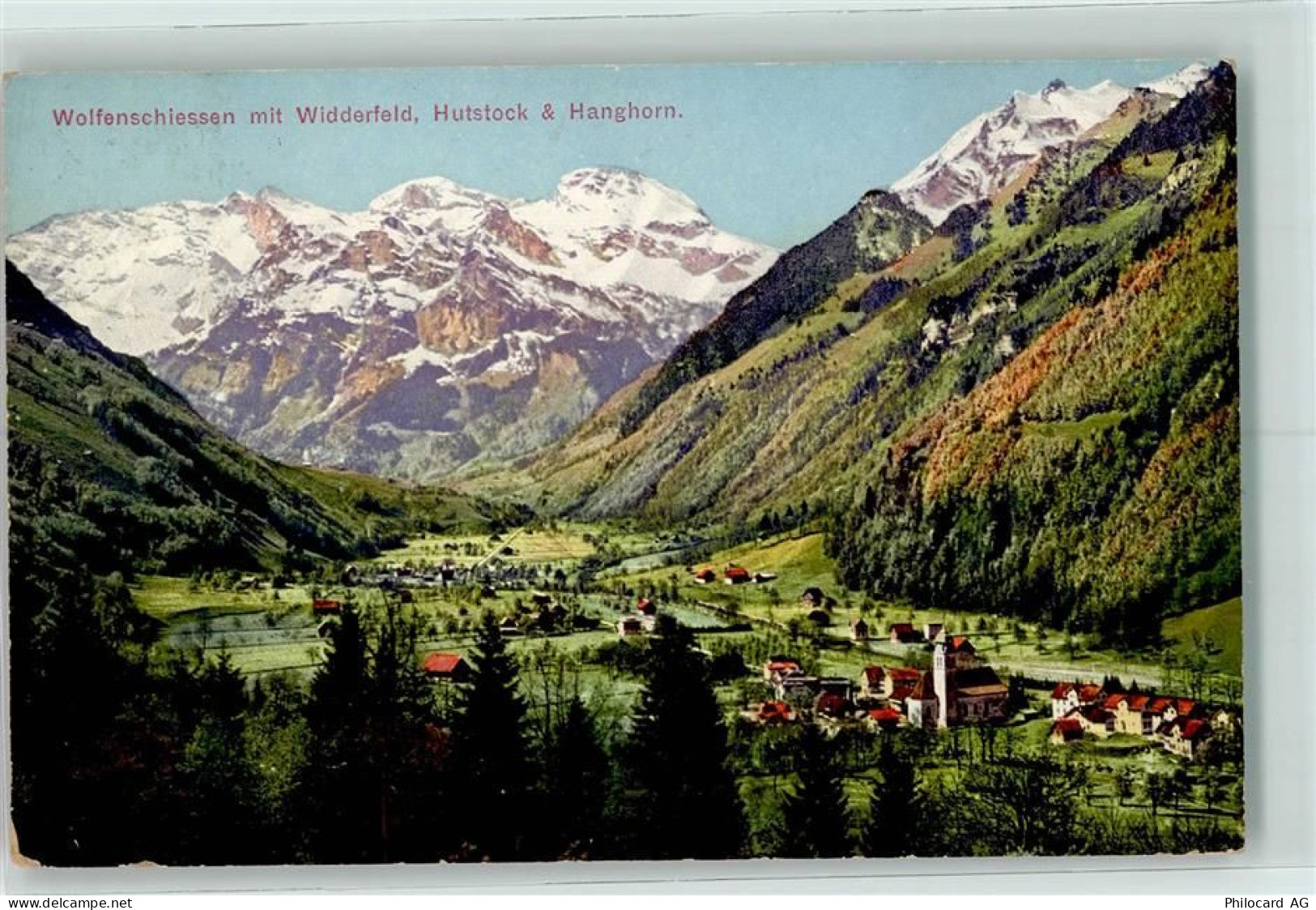 6386 Wolfenschiessen 1916 - mit Widderfeld Hutstock und Hanghorn - 10217040