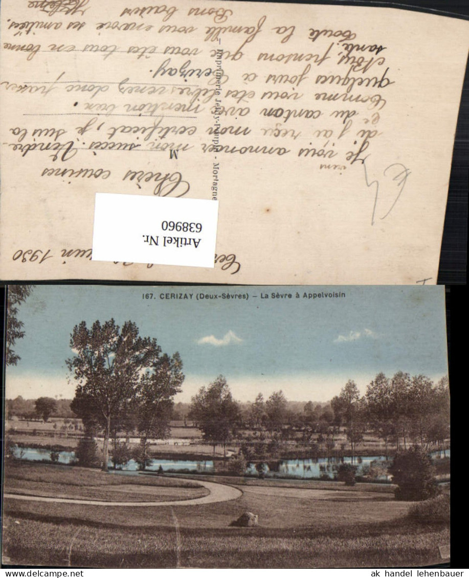 638960,Cerizay Deux-Sevres La Sevre a Appelvoisin France