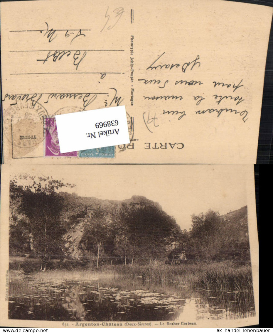638969,Argenton-Chateau Deux-Sevres Le Rocher Corbeau France