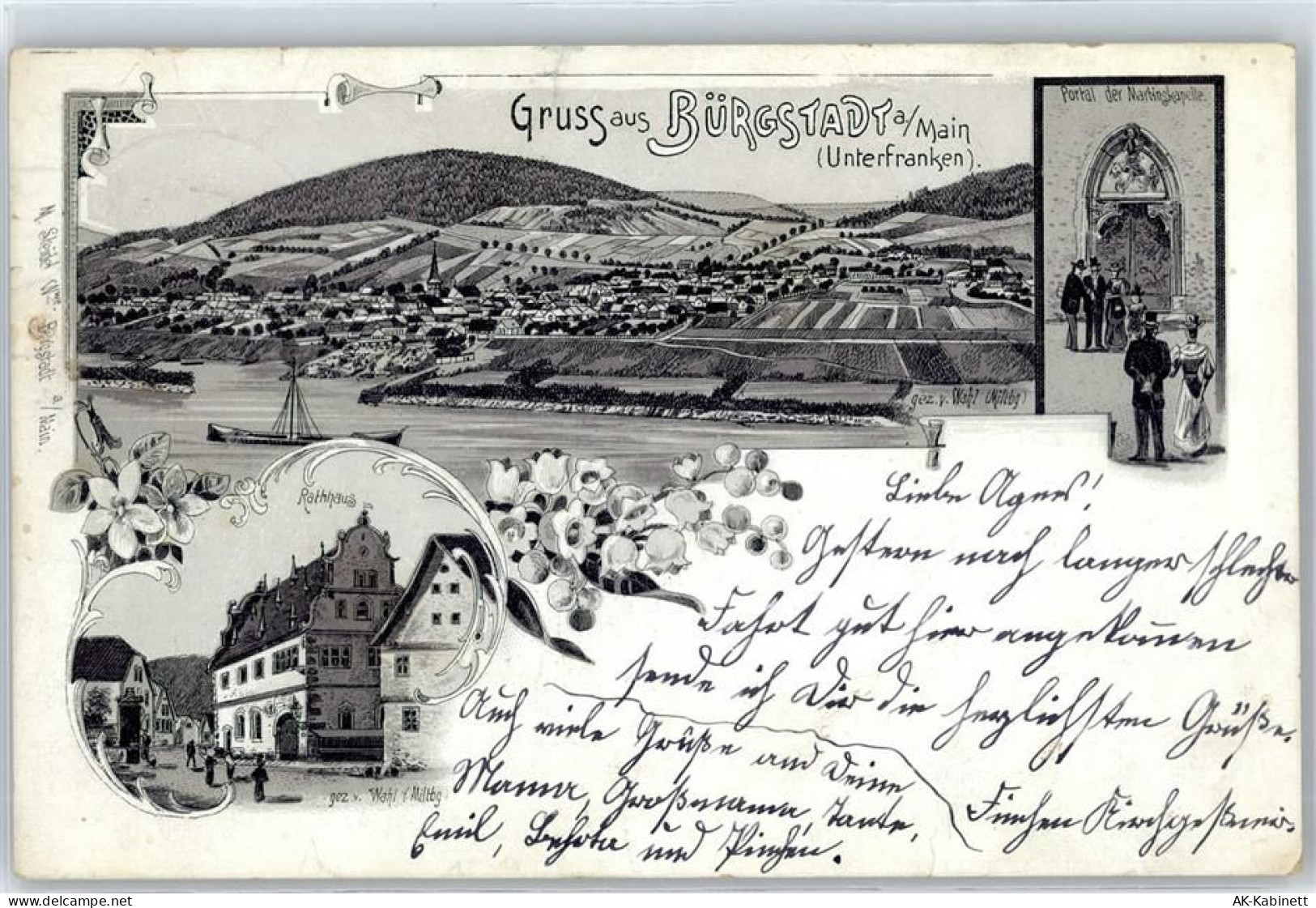 63927 W8768 Bürgstadt - Rathaus Portal der Martinskapelle - 51285620