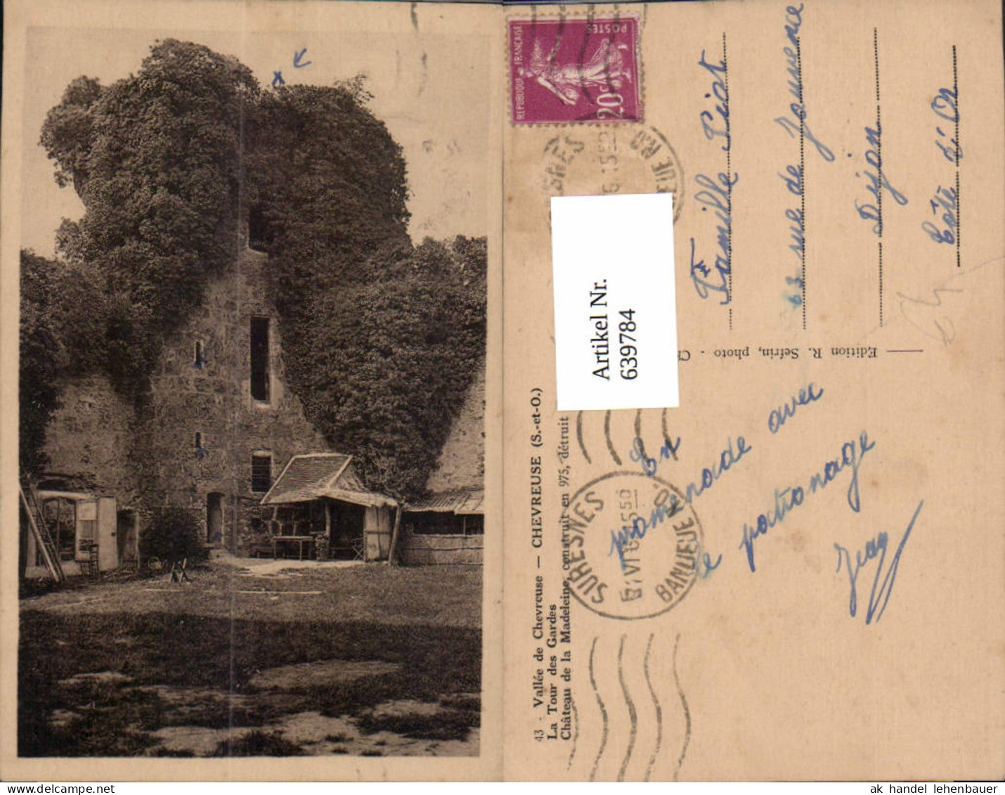 639784,Vallee de Chevreuse Chevreuse La Tour des Gardes Chateau de la Madeleine France