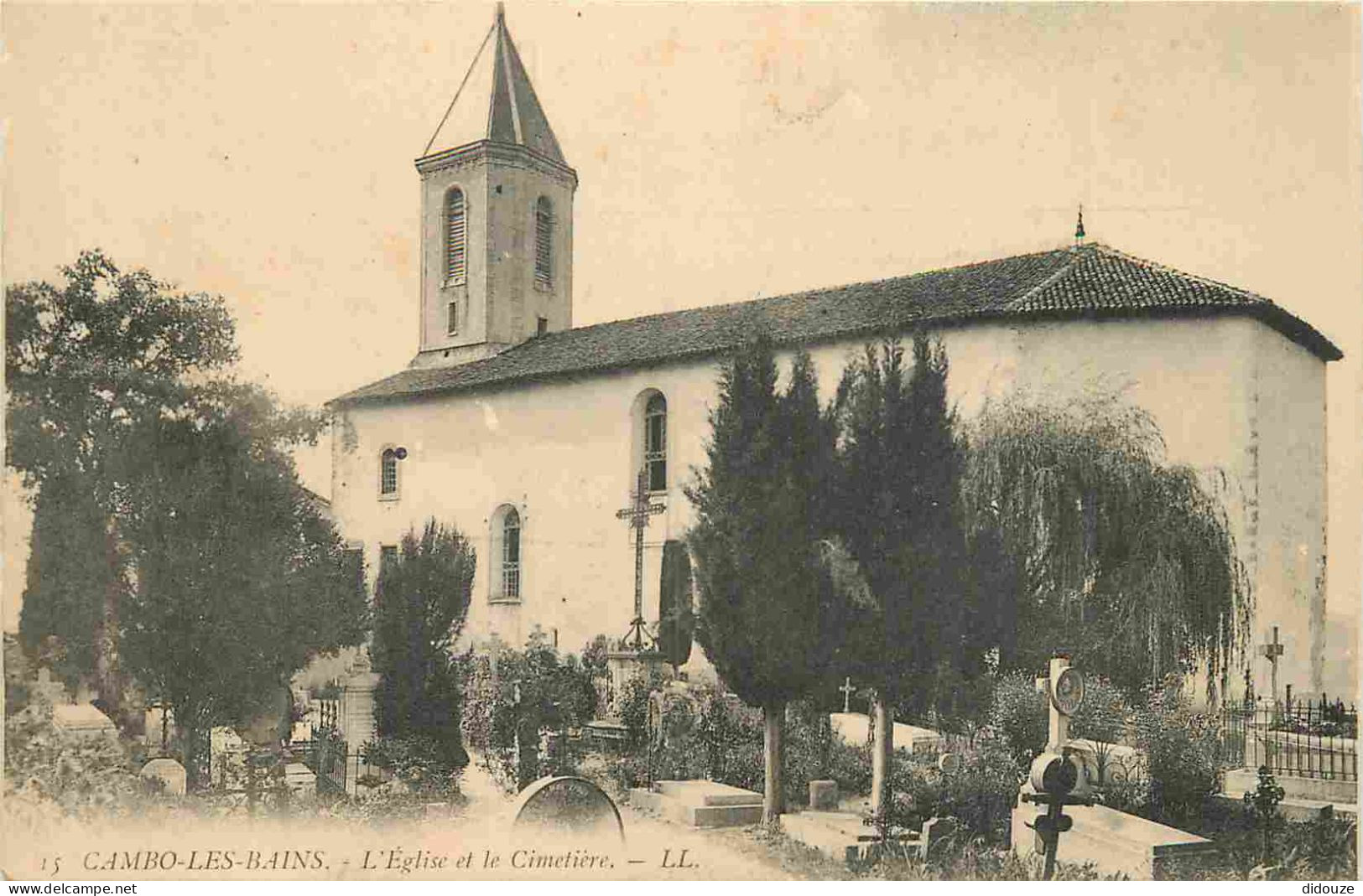 64 - Cambo-les-Bains - L'Eglise est le cimetière - CPA - Voir Scans Recto-Verso