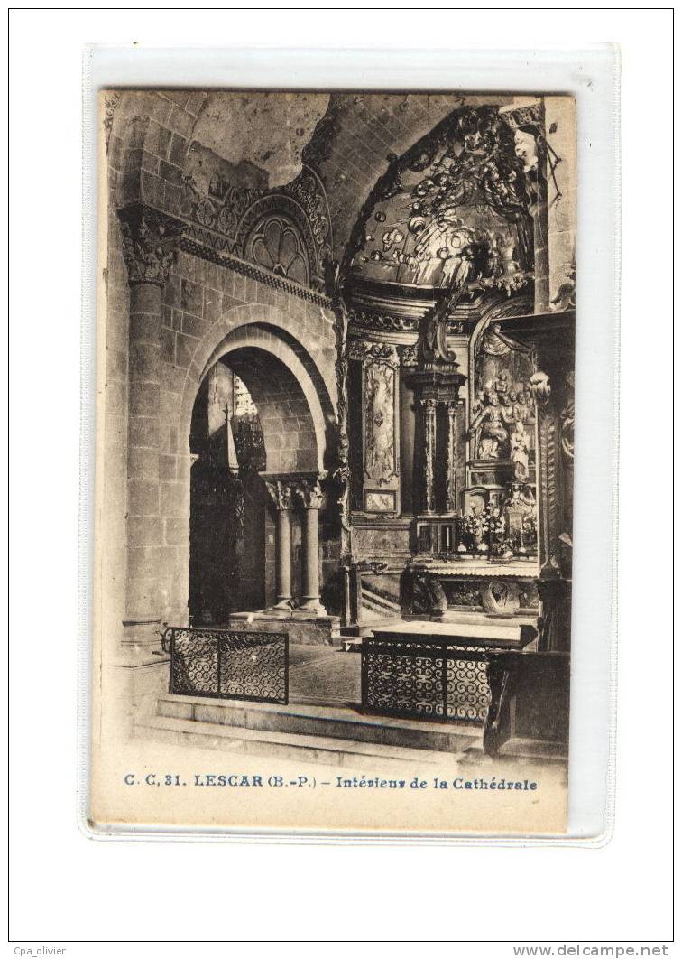 64 LESCAR Cathédrale, Intérieur, ed CC 31, 194?