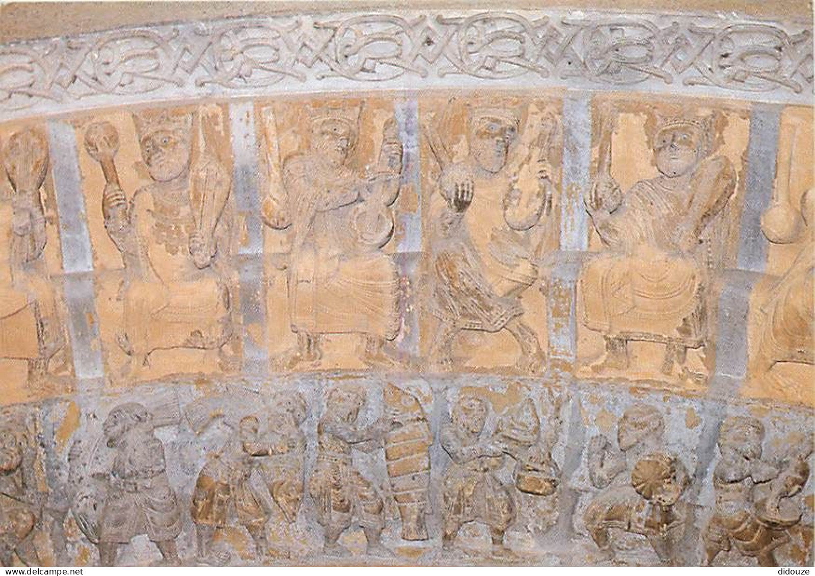 64 - Oloron Sainte Marie - Cathédrale de Sainte-Marie-d'Oloron - Détail du porche Xlle siècle - Art Religieux - Carte Ne