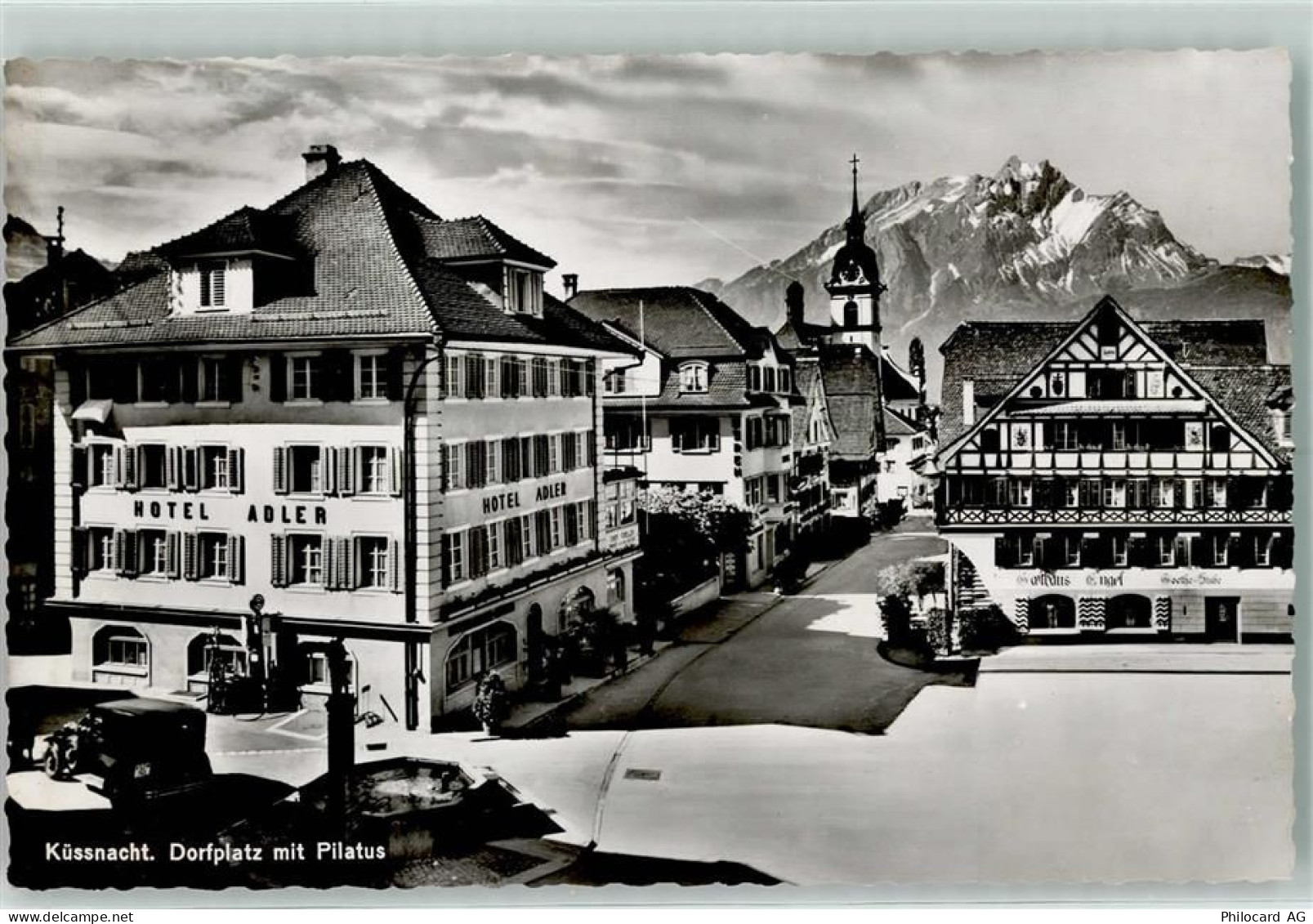 6403 Küssnacht am Rigi - Dorfplatz mit Pilatus Oldtimer - 10216717