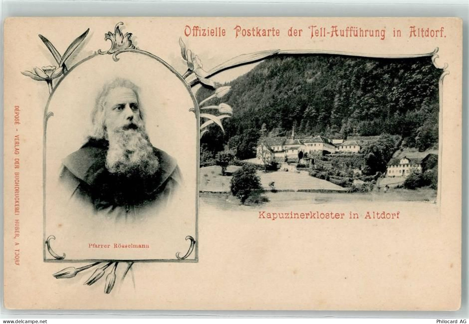 6403 Küssnacht am Rigi - Kapuzinerkloster Portrait von Pfarrer Rösselman... - 13191169