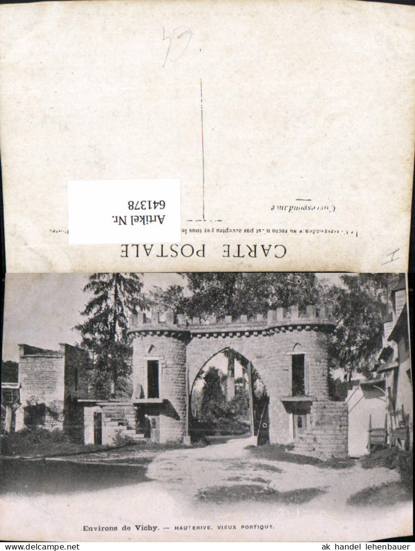 641378,Environs de Vichy Hauterive Vieux portique France