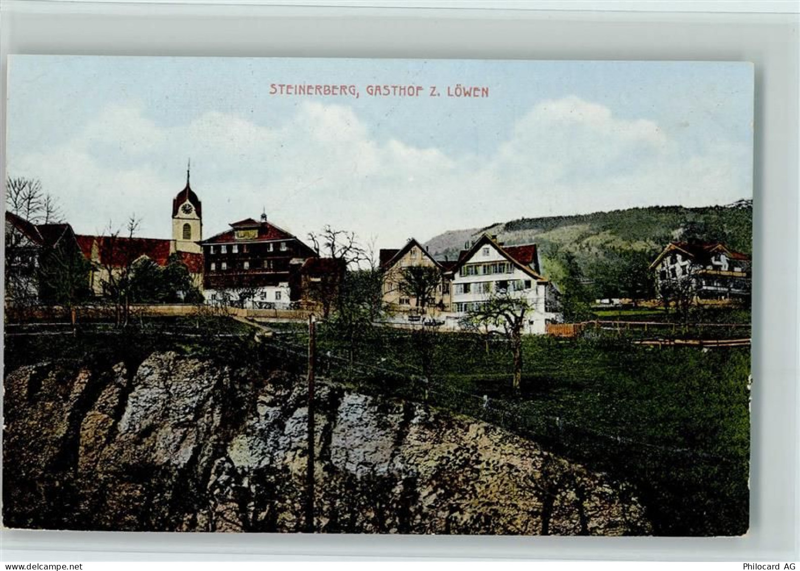 6416 Steinerberg 1909 - Gasthof zum LöwenK , sehr gute Erhaltung AK - 13213932