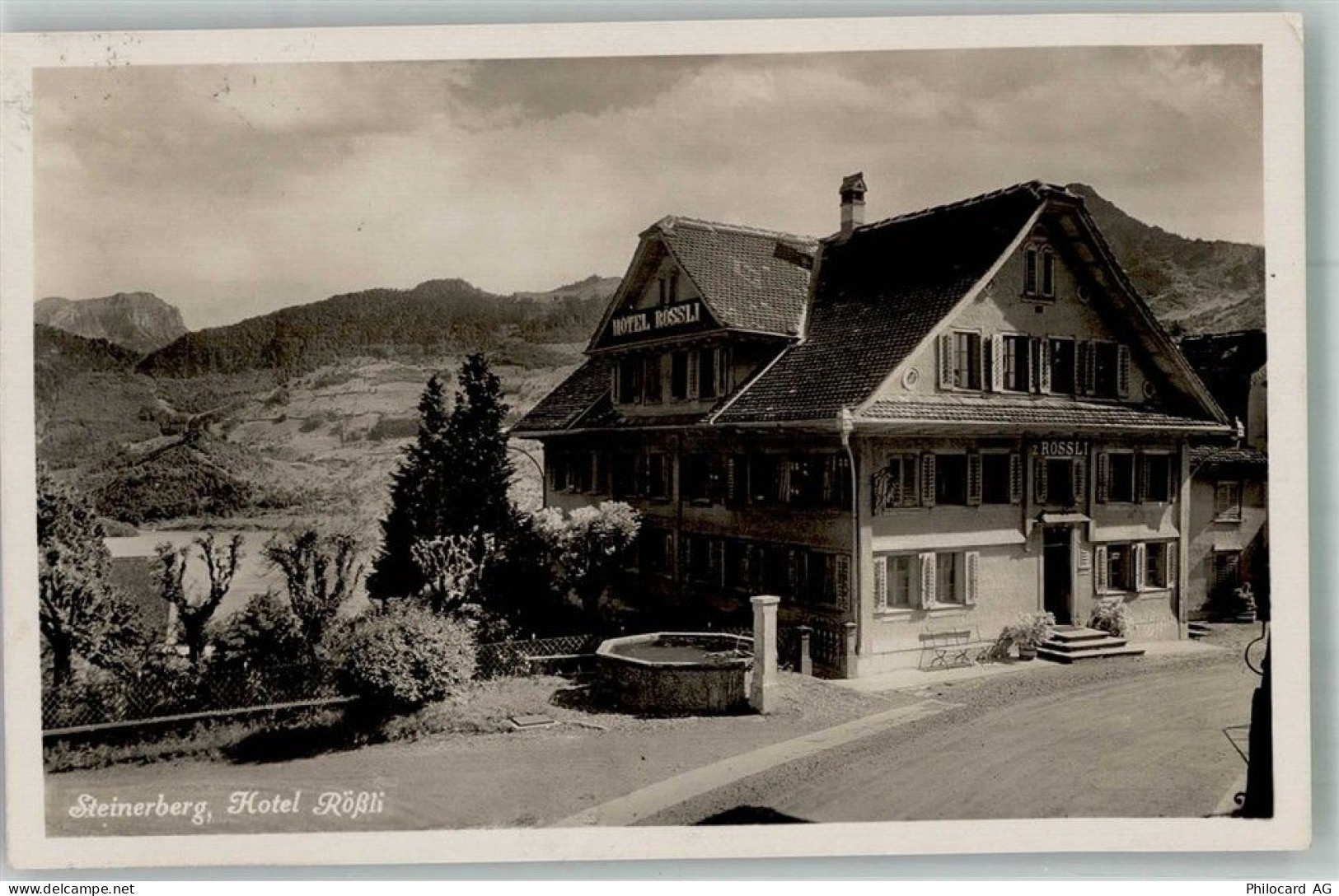 6416 Steinerberg 1937 Foto AK Hotel Rössli - 13597929