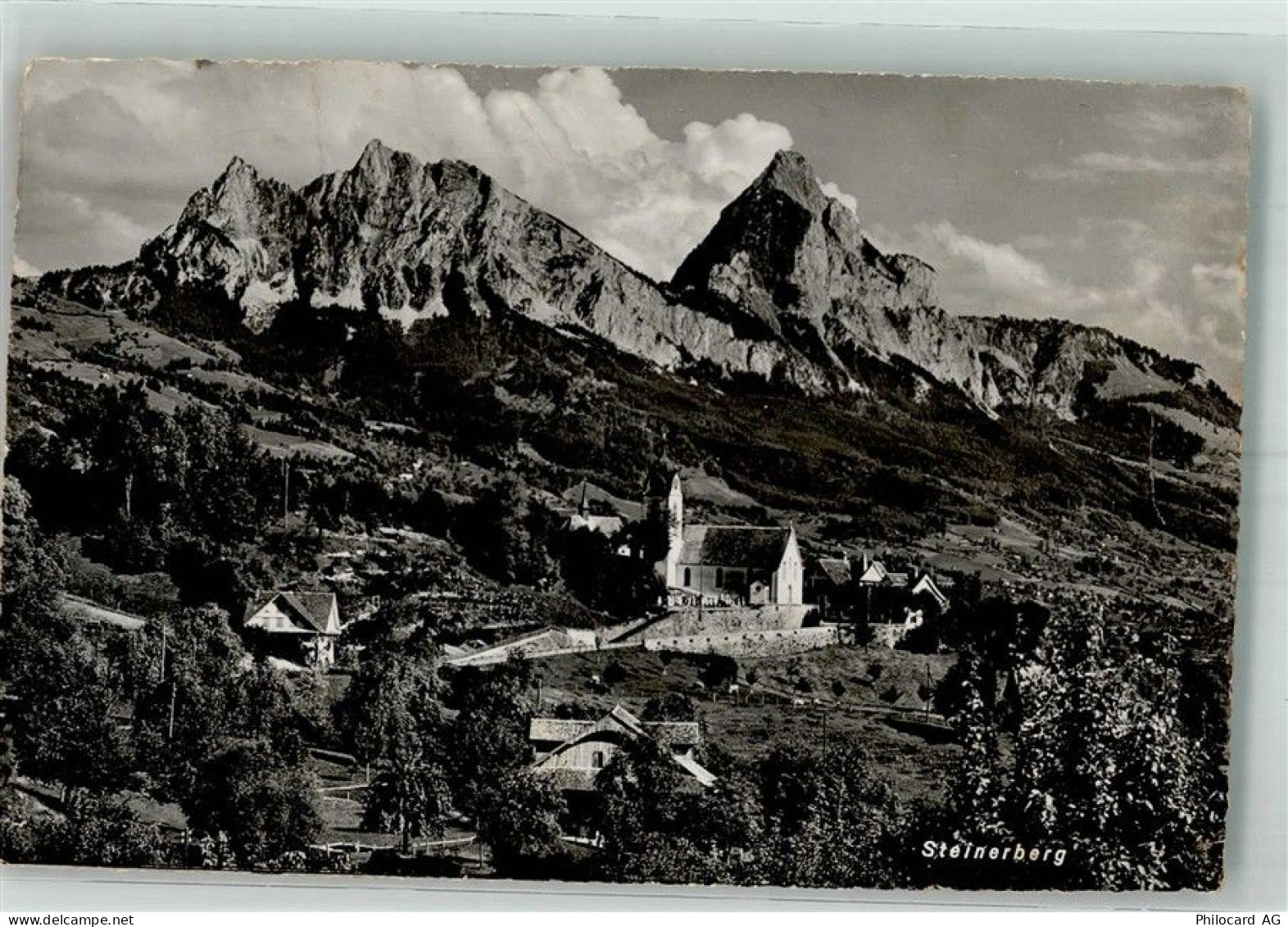 6416 Steinerberg 1945 Foto AK Kirche - 38211545