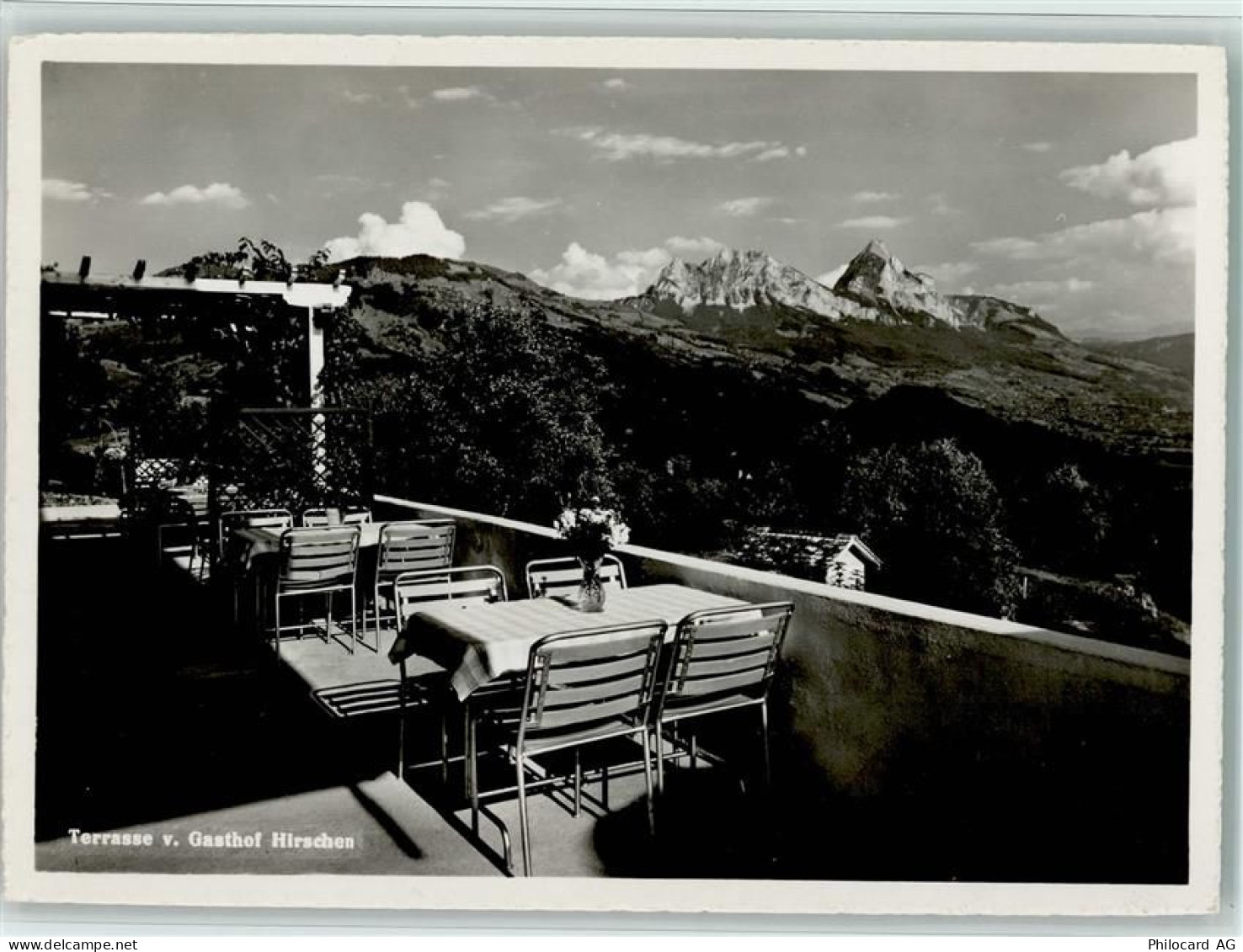 6416 Steinerberg - Terrasse vom Gasthof Hirschen - 11088488