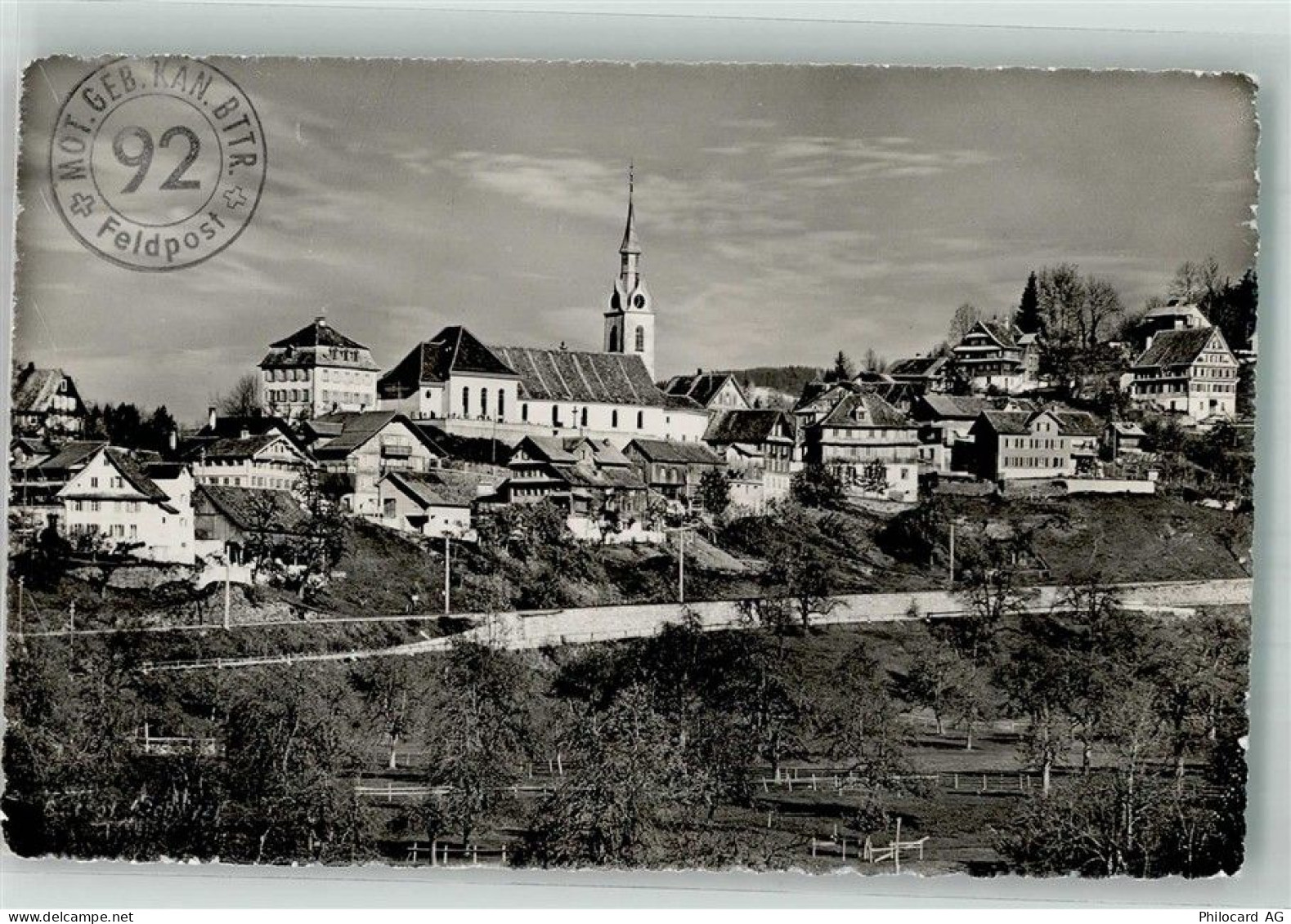 6417 Sattel 1944 Foto AK Feldpost Mot.Geb.Kan.Bttr.92 - 10742252