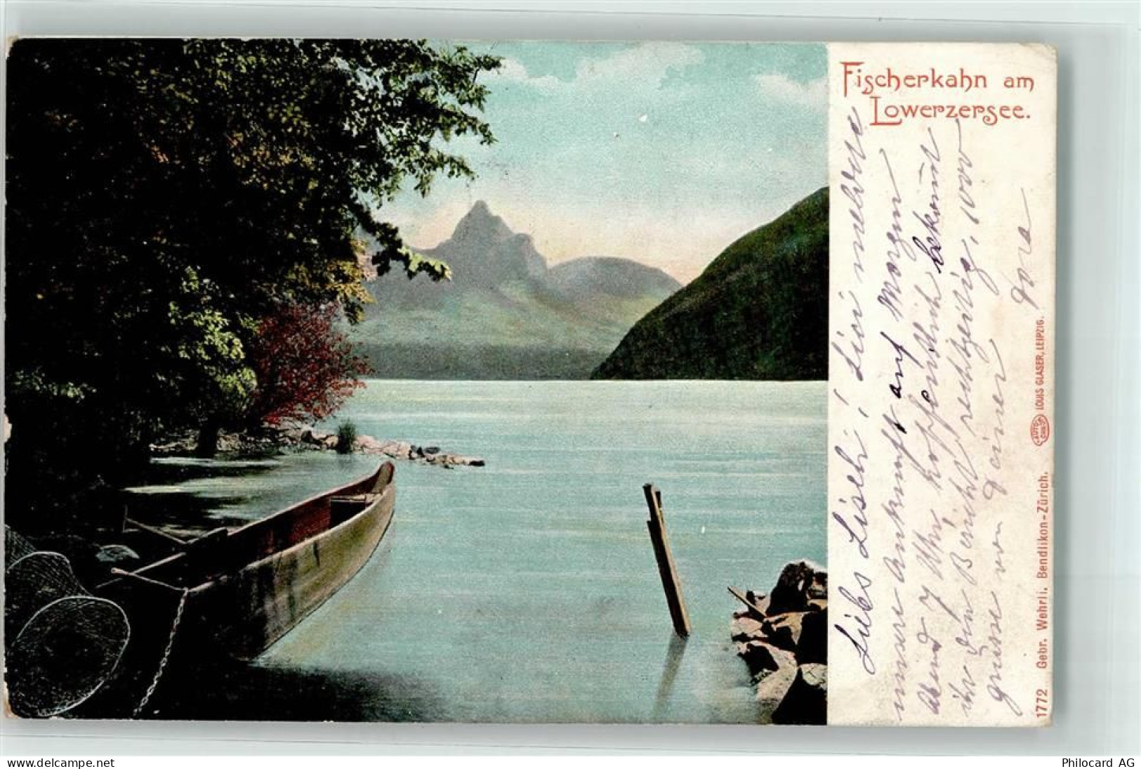 6424 Lauerz 1908 - Fischerkahn - 39373531