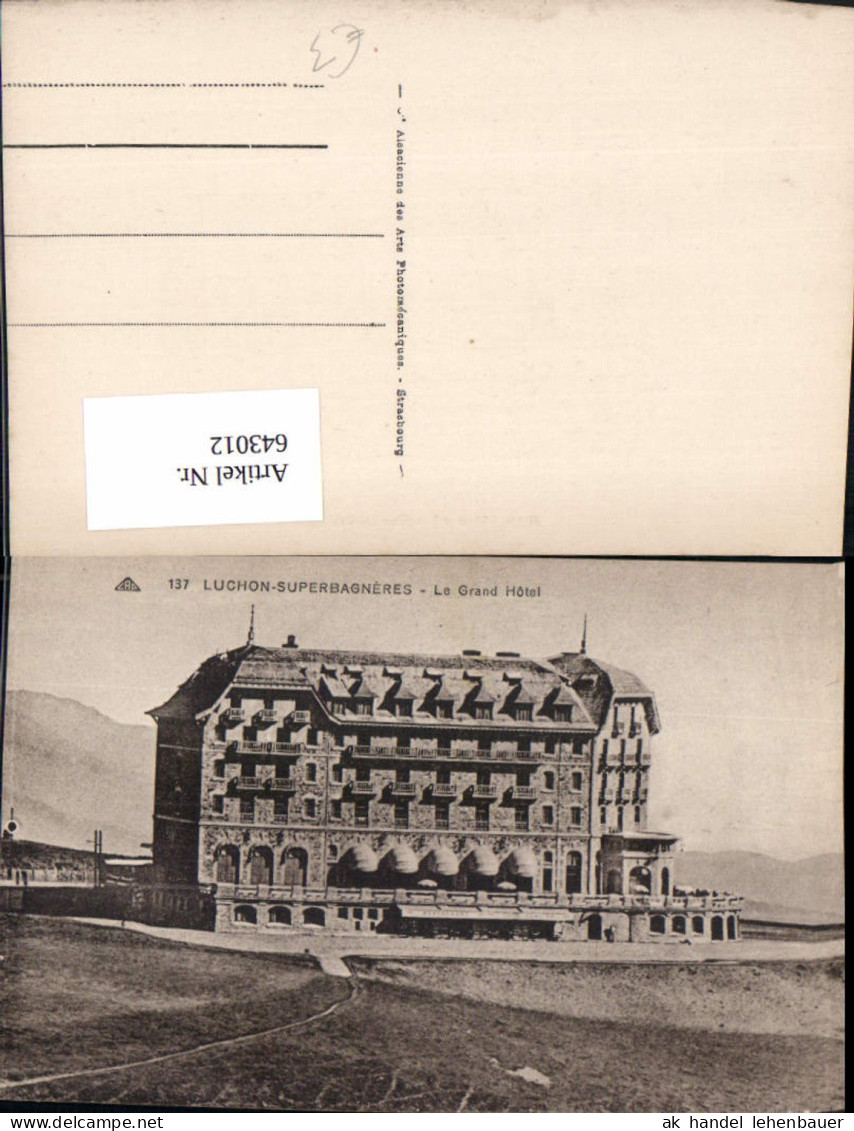 643012,Luchon-Superbagneres Le Grand Hotel France