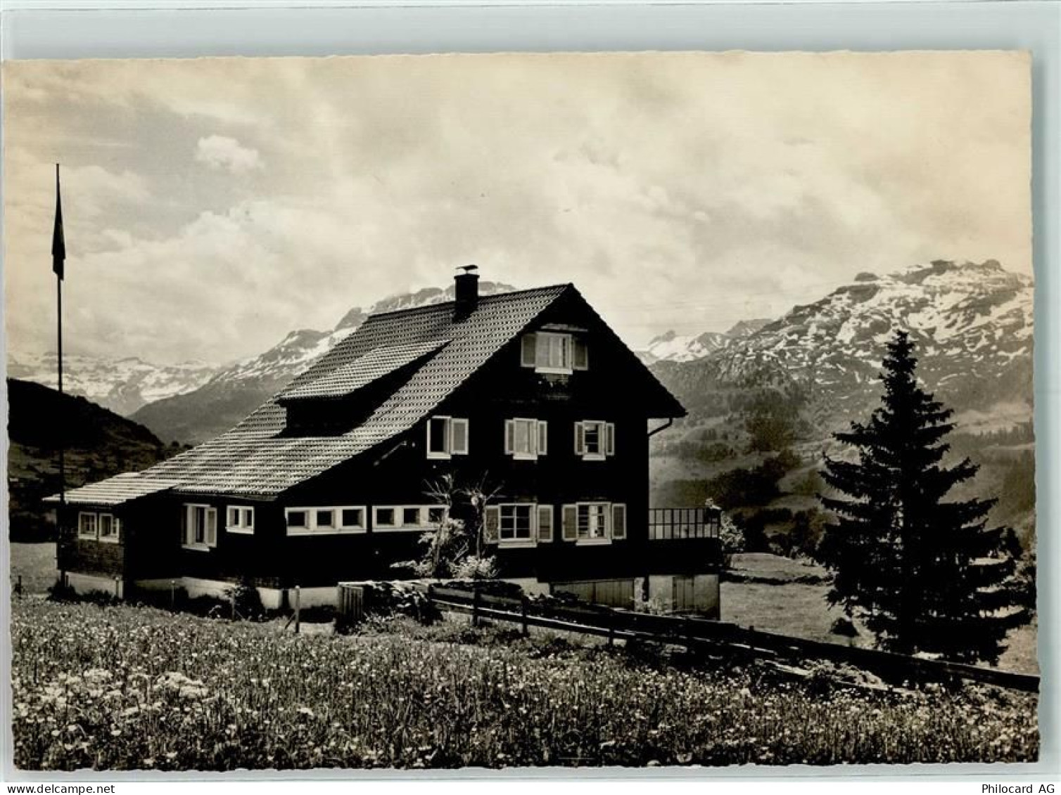 6434 Illgau 1960 Foto AK Oberberg Ski- und Ferienheim v. Stadtturnverein... - 10300344