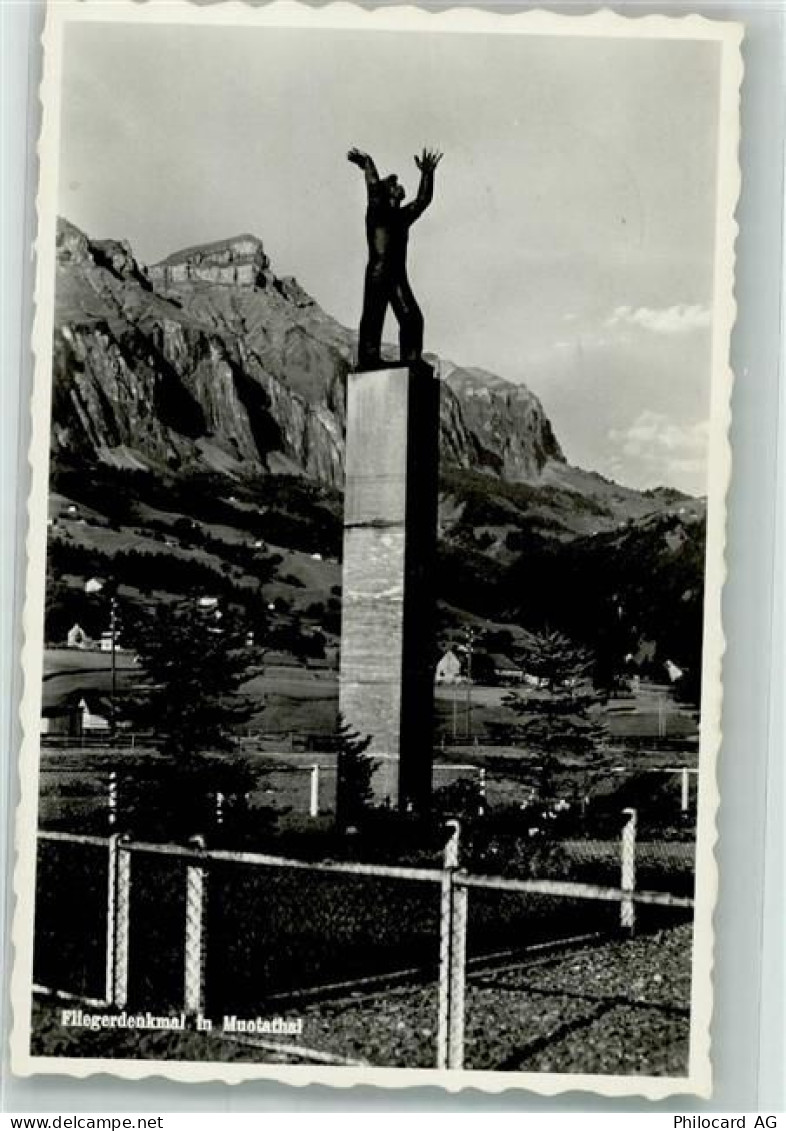 6436 Muotathal 1954 Foto AK Flieger- Denkmal - 38071579