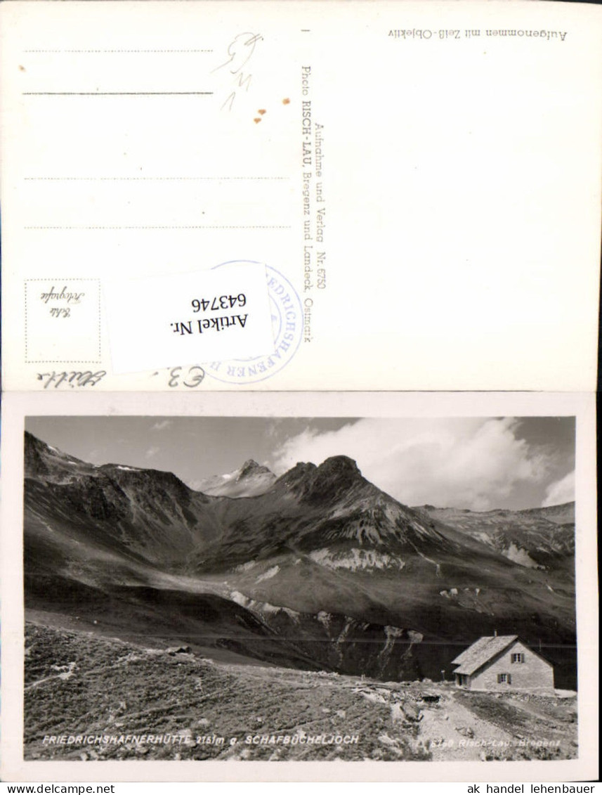 643746,Friedrichshafenerhütte Berghütte bei Mathon Montafon