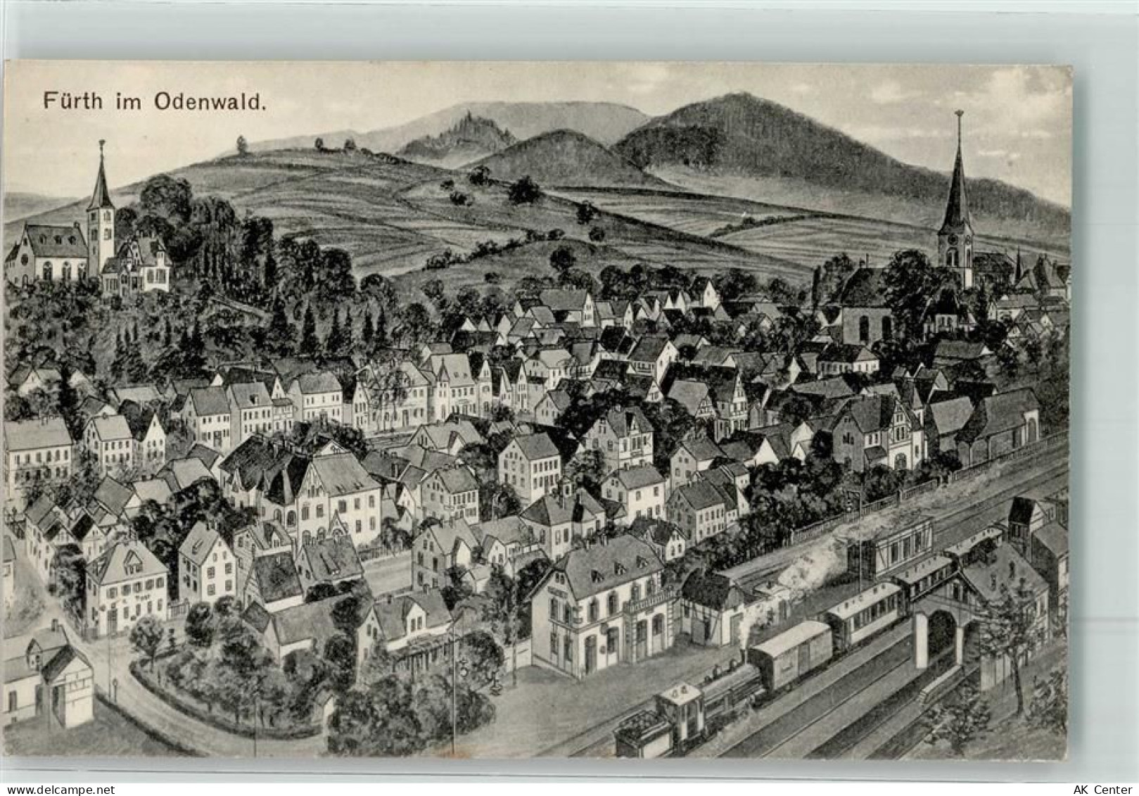 64385 W6149 Fürth , Odenw - Vogelschau Bahnhof - 13625270