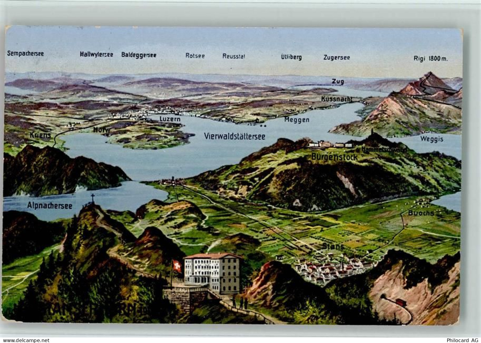 6440 Vierwaldstättersee 1914 - Sempachersee Hallwylersee Baldeggersee Ro... - 11059446