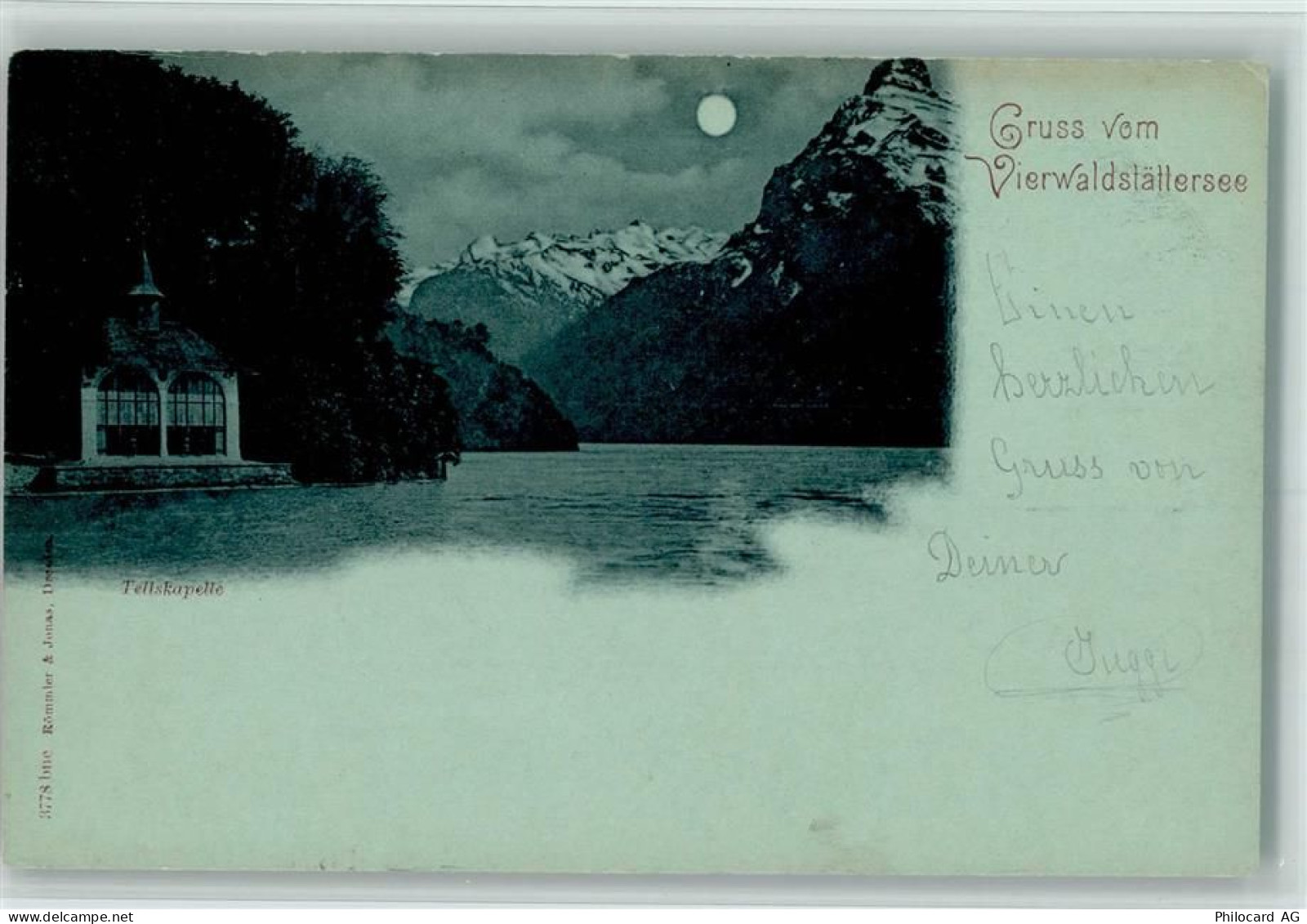 6440 Vierwaldstättersee Mondschein Tellskapelle - 10258146