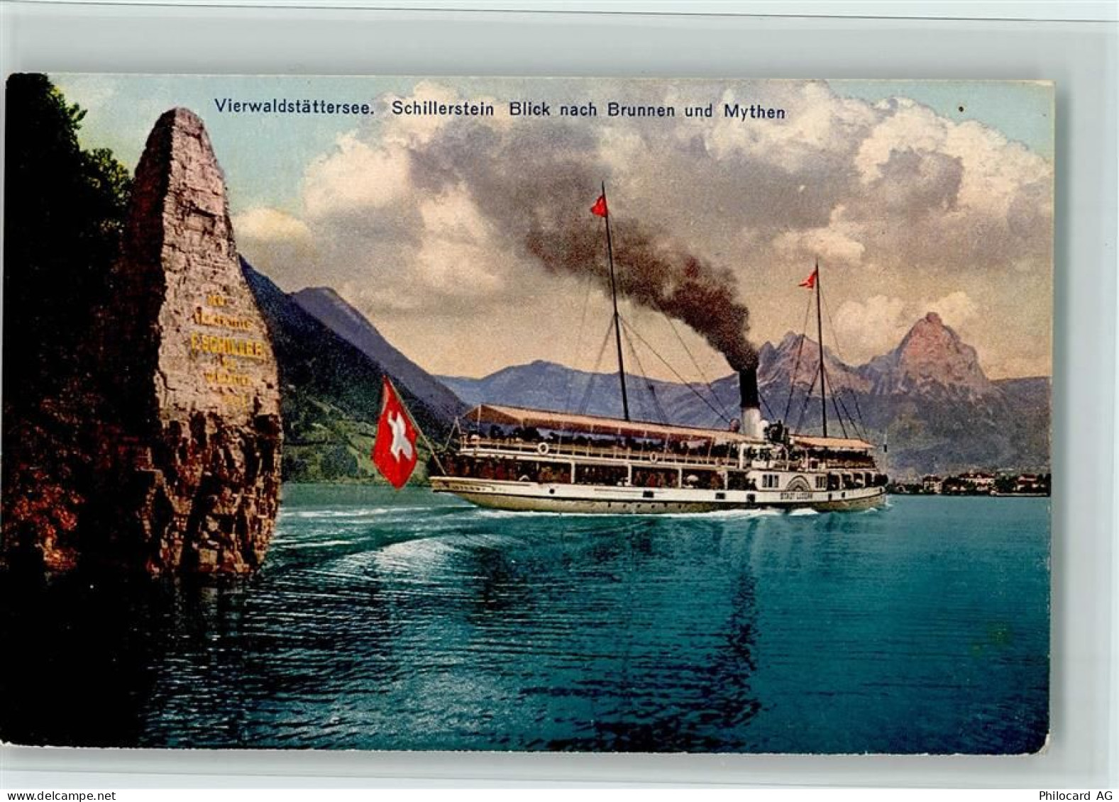 6440 Vierwaldstättersee - Vierwaldstättersee Schillerstein Blick nach Br... - 11063358