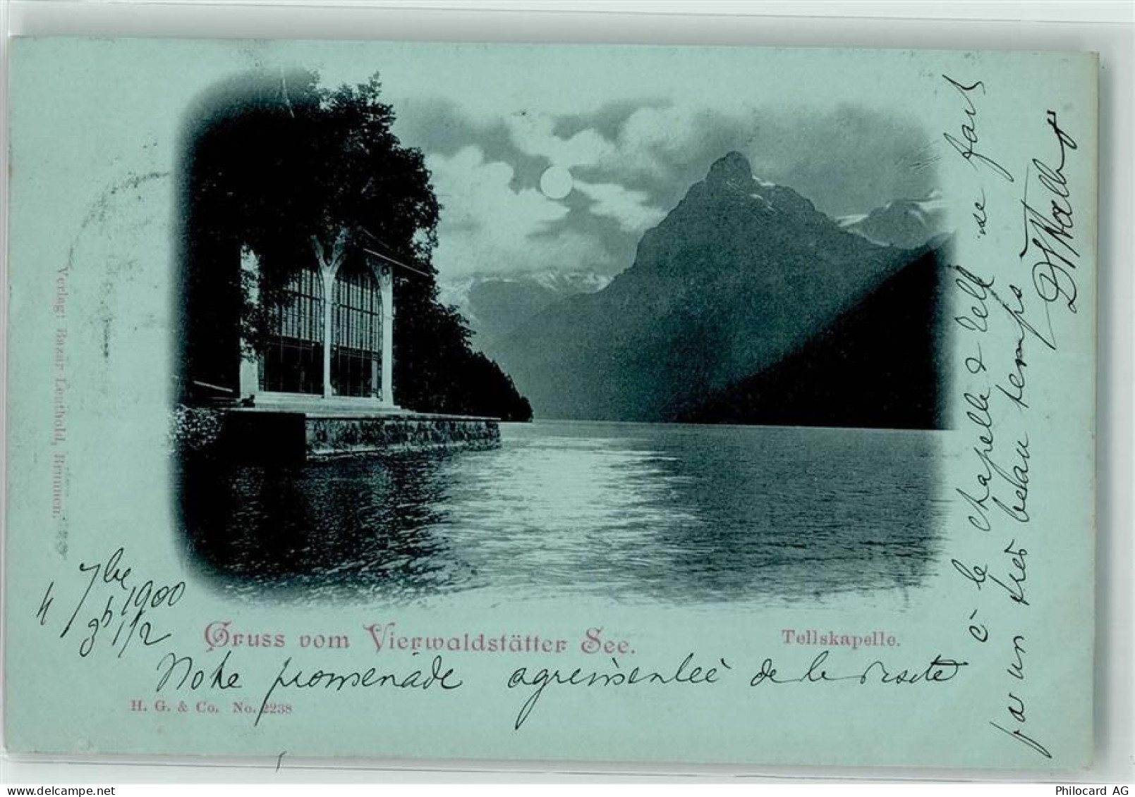 6452 Sisikon Mondschein Tellskapelle - 39404683