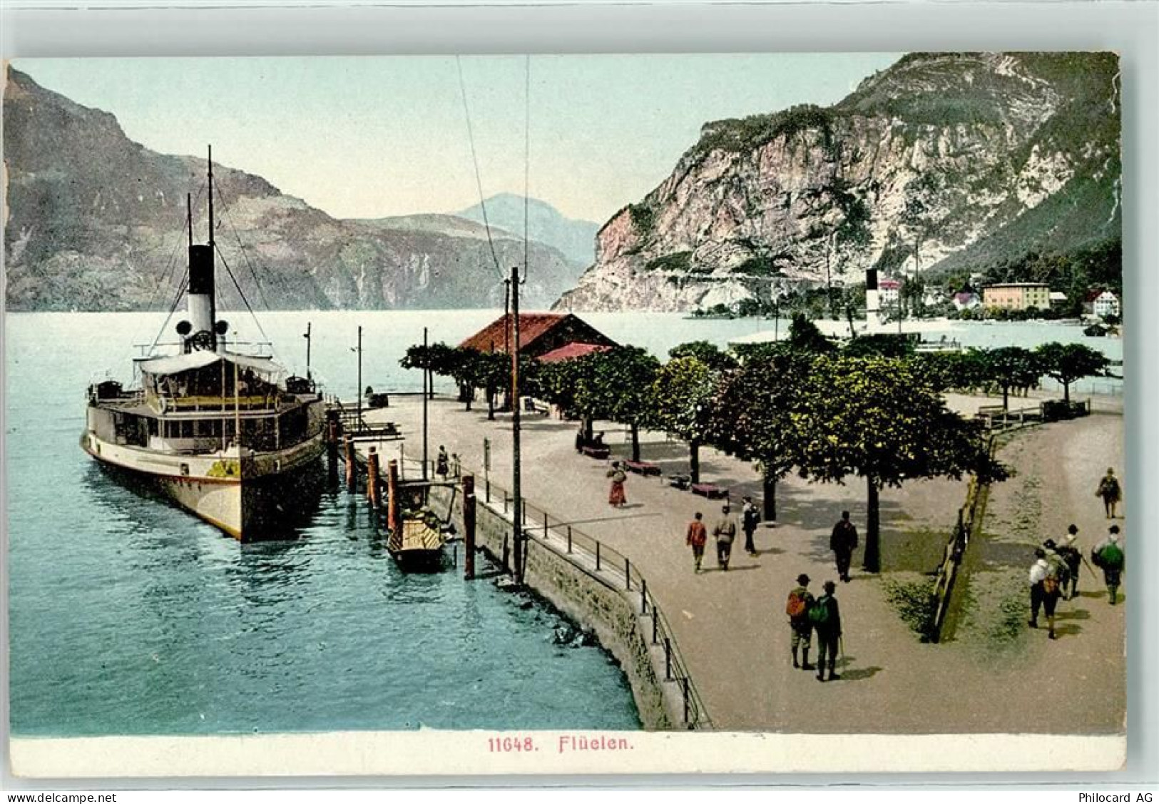 6454 Flüelen - Abfahrt des Dampfers - 10604191