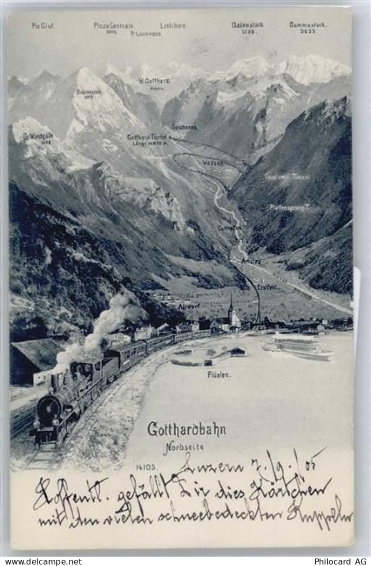 6454 Flüelen - Panorama Gotthardbahn - 50737708