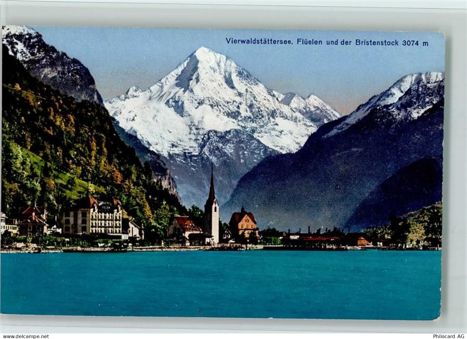 6454 Flüelen - Vierwaldstättersee Flüelen und der Bristenstock - 12110267