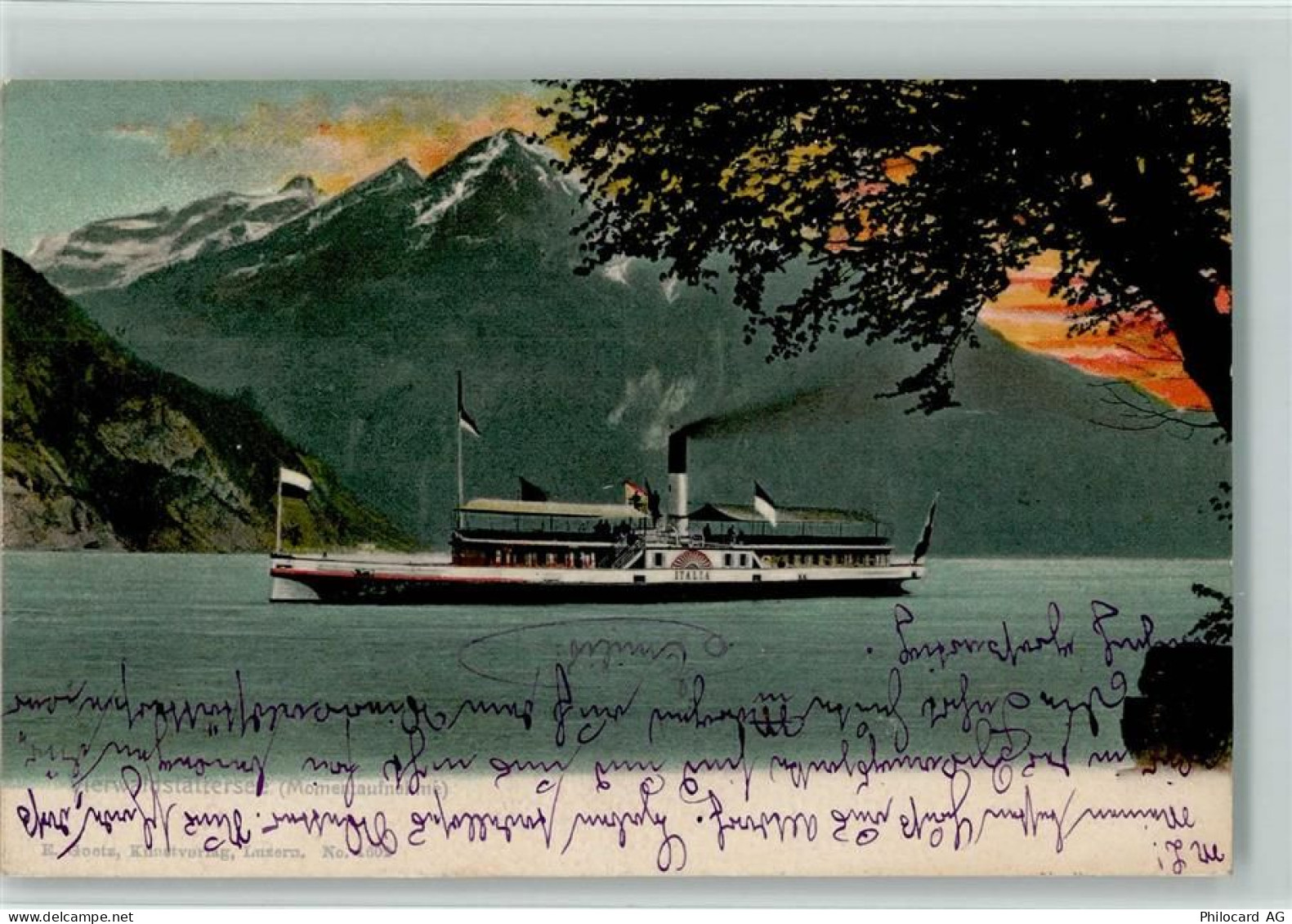 6454 Flüelen - Vierwaldstättersee Raddampfer - 11092809