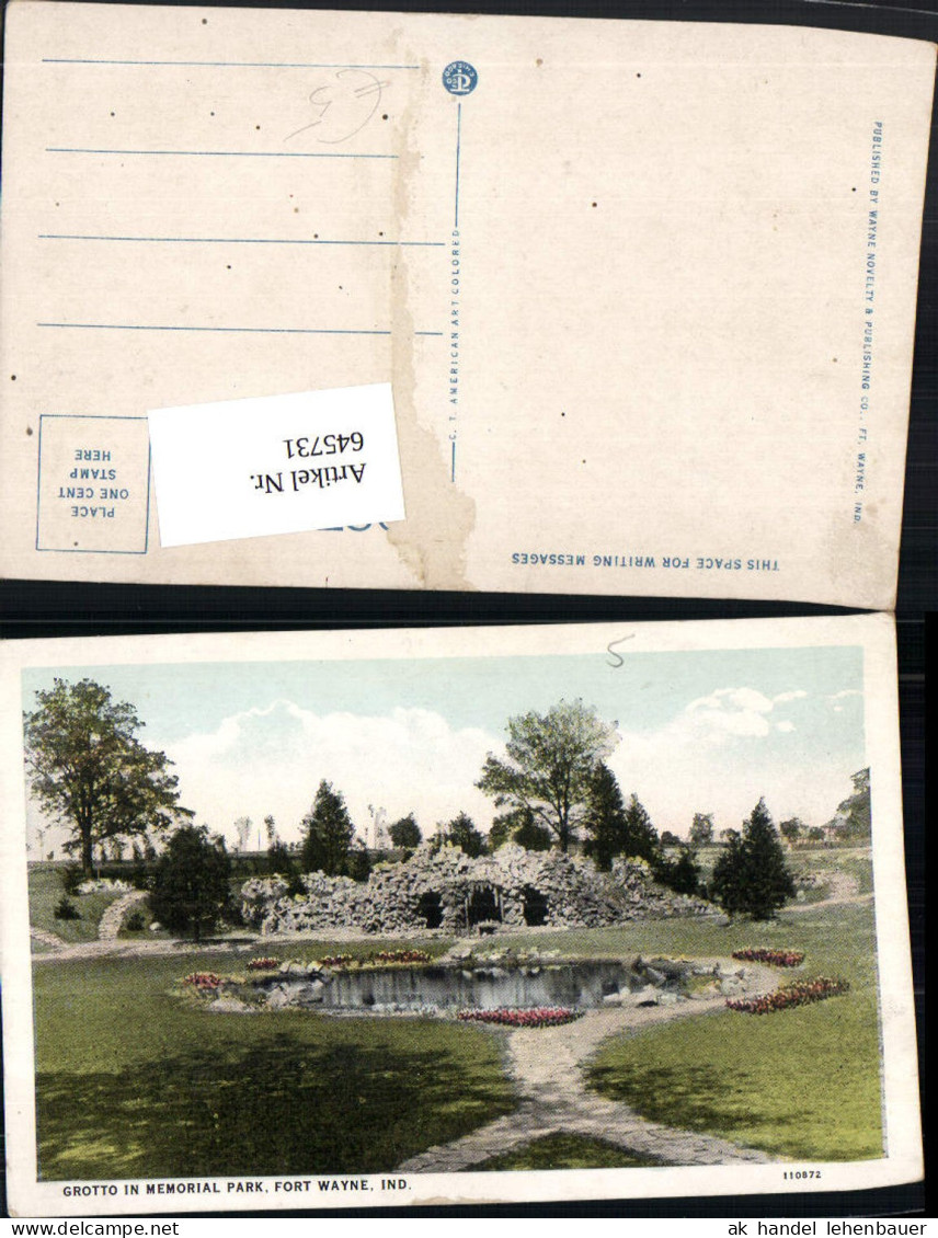 645731,Indiana Grotto in Memorial Park Fort Wayne