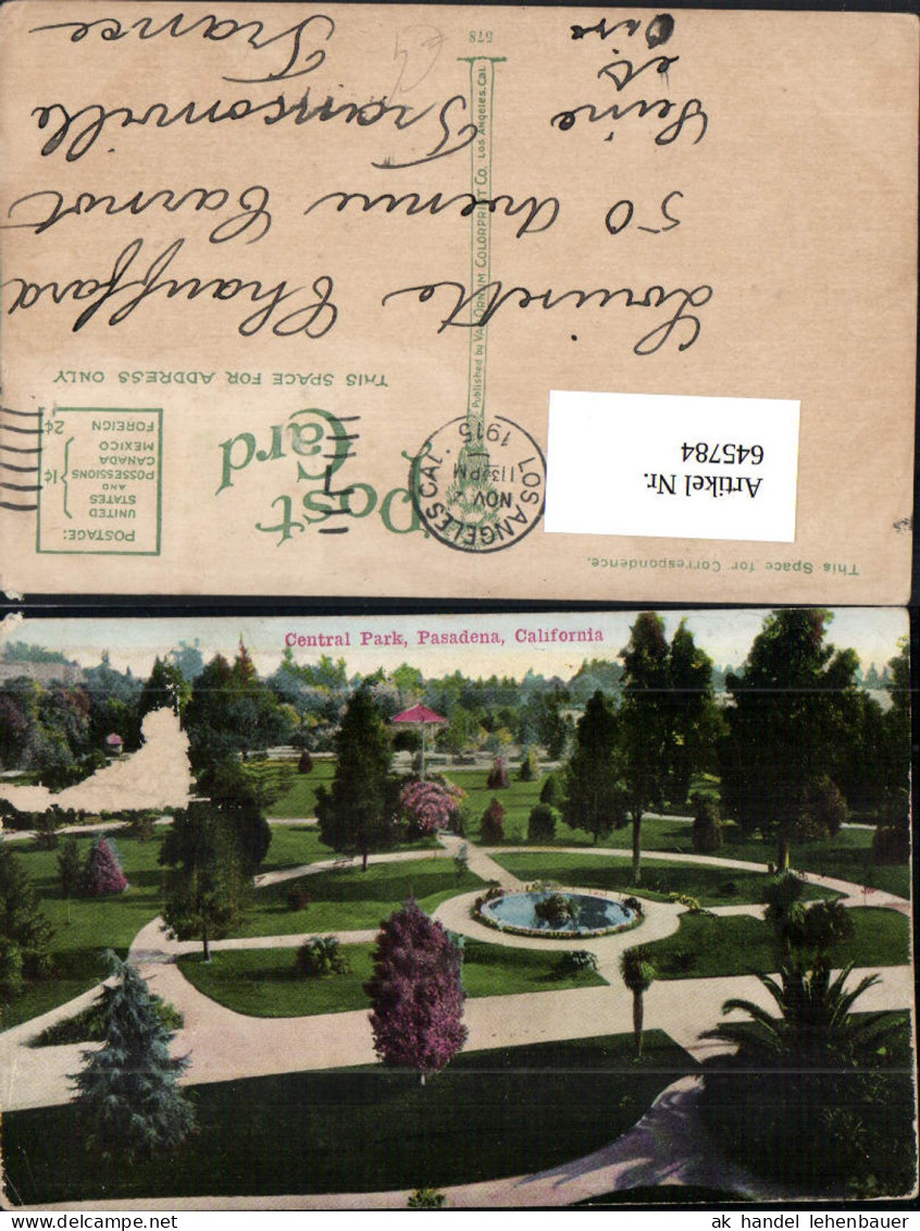 645784,California Pasadena Central Park
