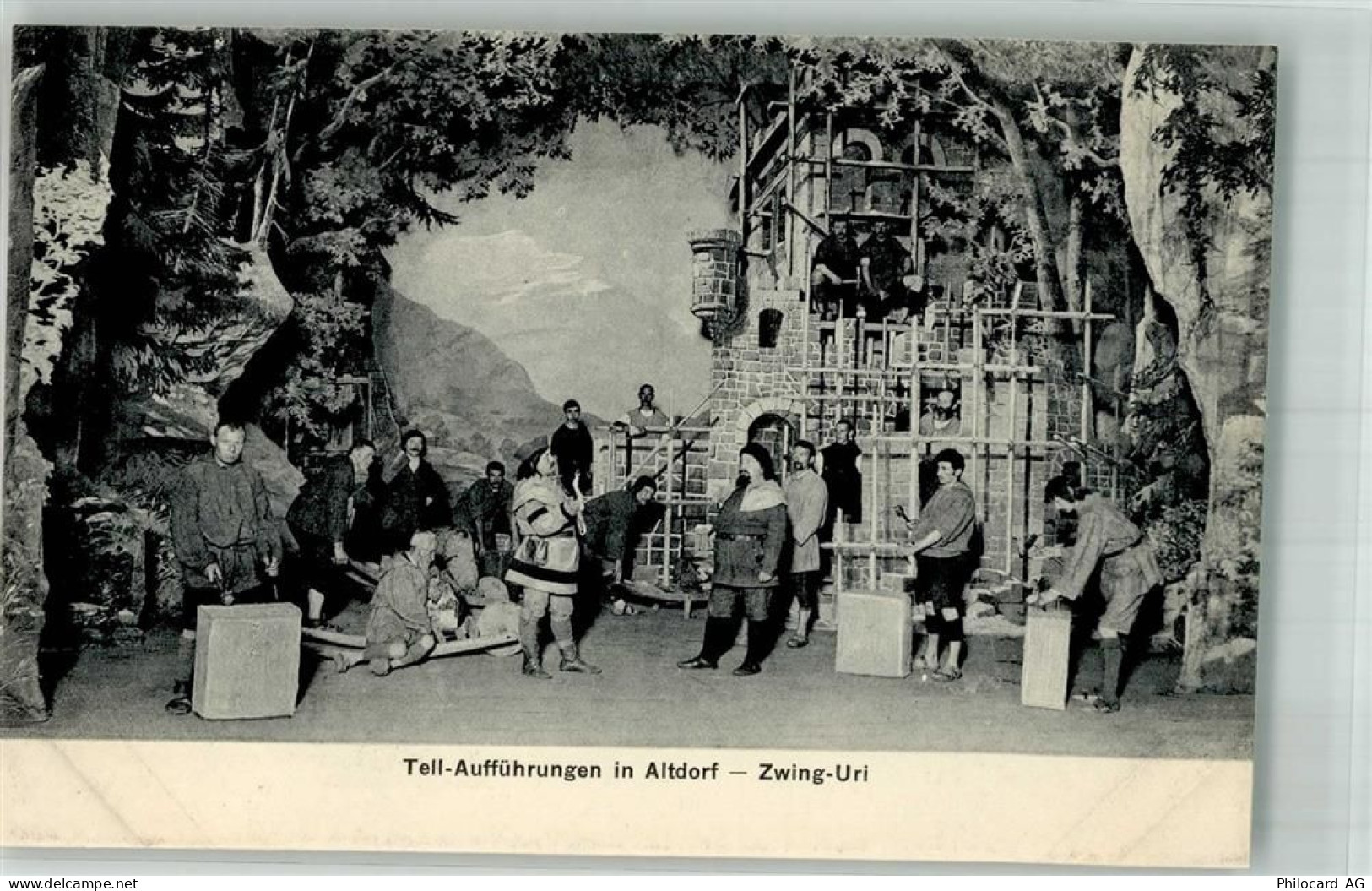 6460 Altdorf UR Foto AK Tell- Aufführungen Zwin-Uri - 14005221