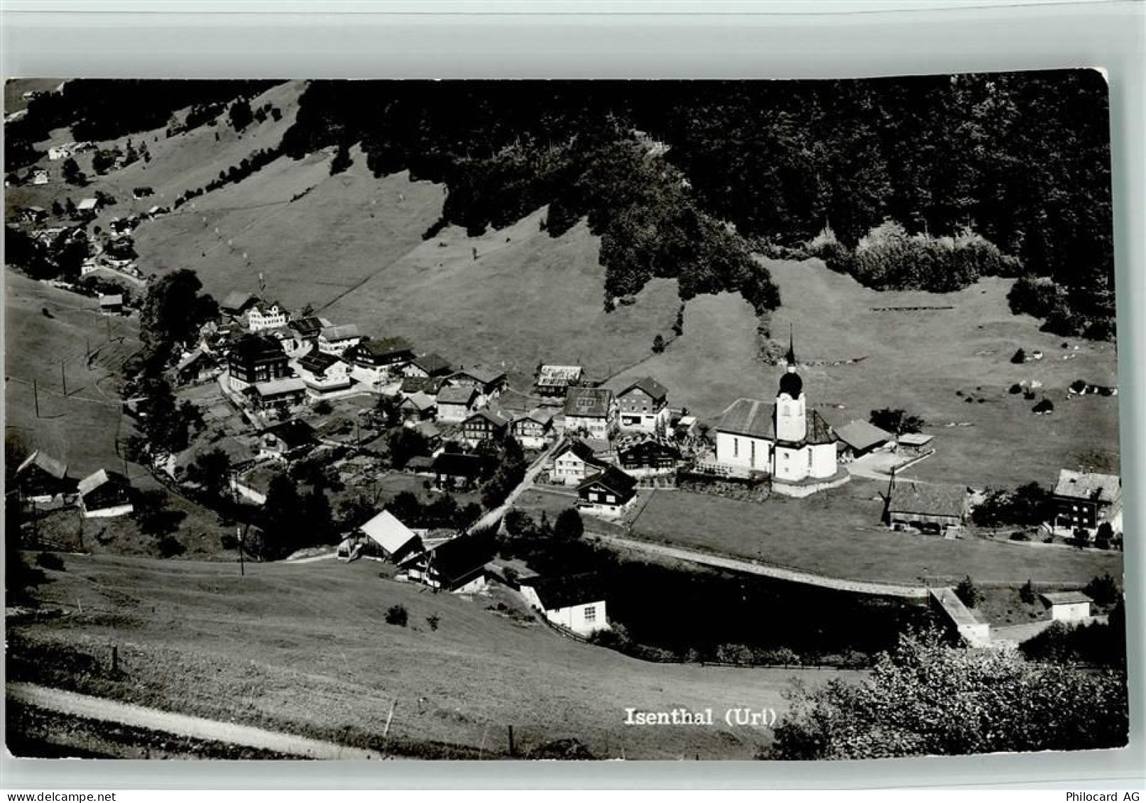 6461 Isenthal - Dorfansicht mit Kirche - 10159406