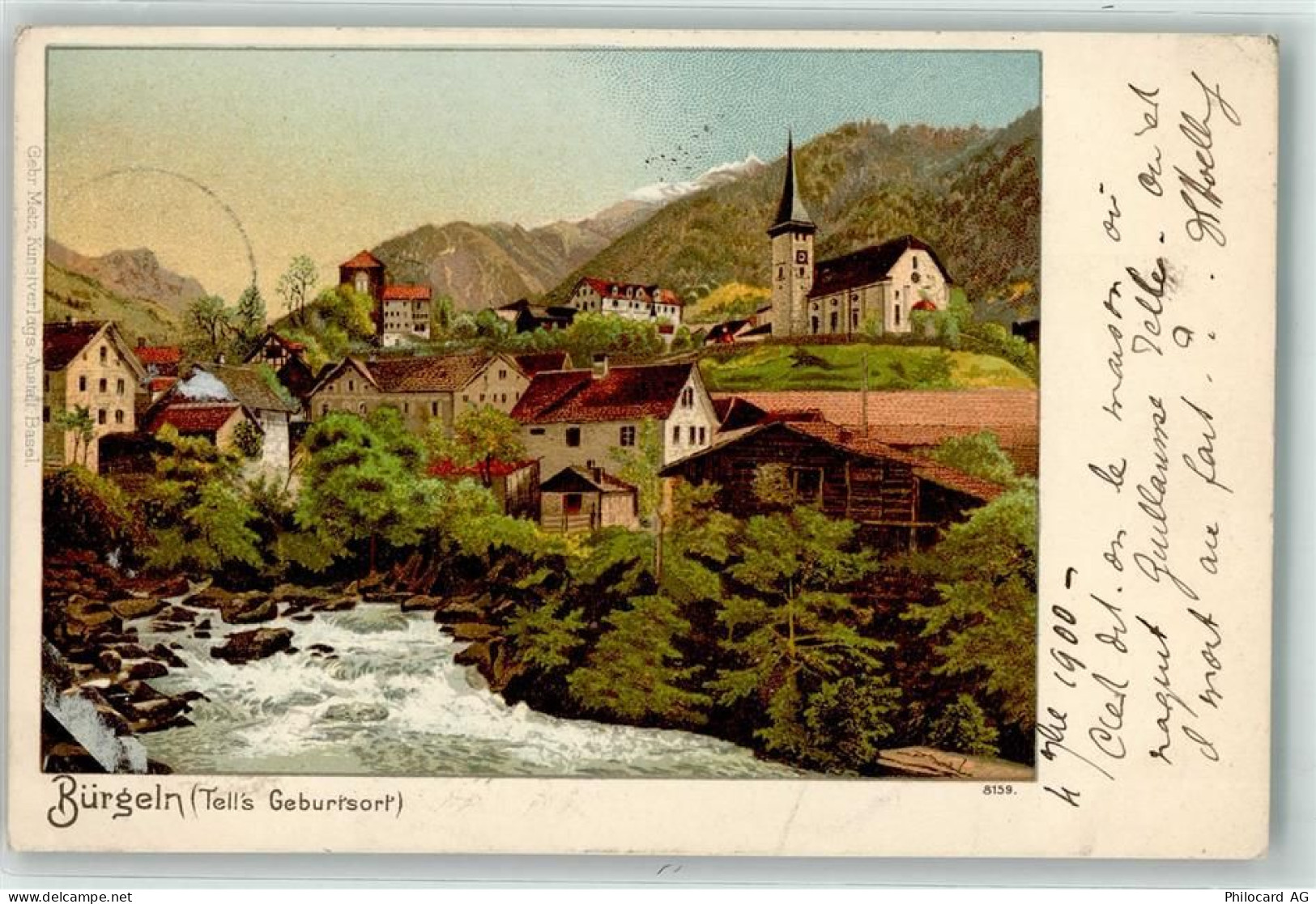 6463 Bürglen UR 1900 - Kirche - 13936073