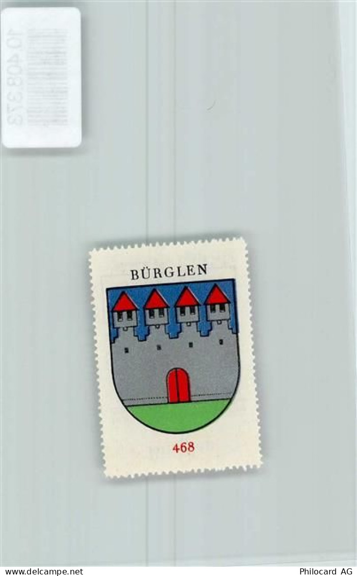 6463 Bürglen UR - Vignette Wappen Kaffee Hag ca 1920-1940 - 10408373