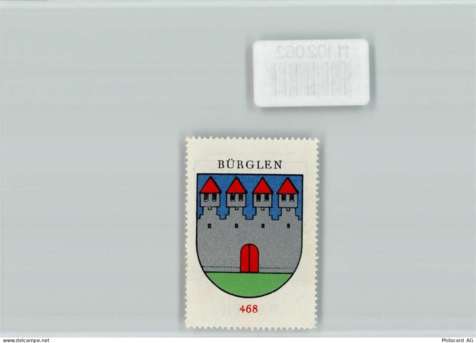 6463 Bürglen UR - Vignette Wappen Kaffee Hag ca 1920-1940 - 11102062