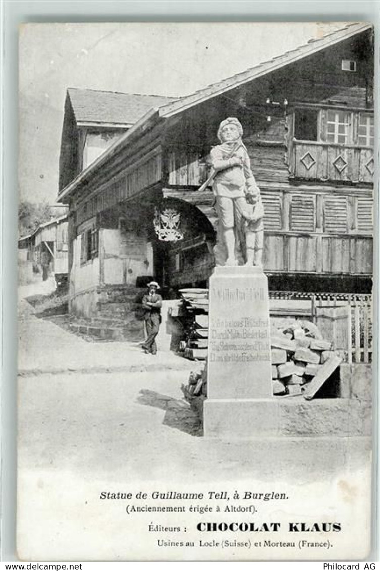 6463 Bürglen UR - Wilhelm Tell Statue Chocolat Klaus - 10604094
