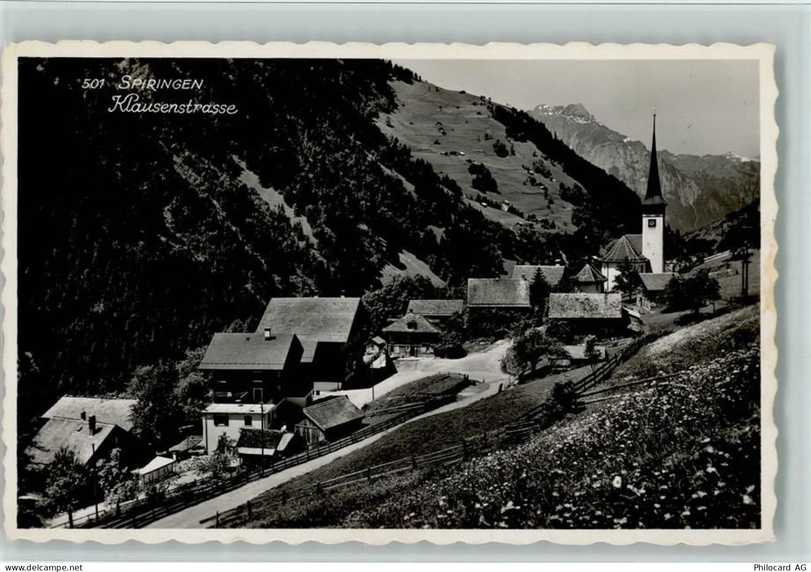 6464 Spiringen 1954 Foto AK Klausenstrasse - 13086947
