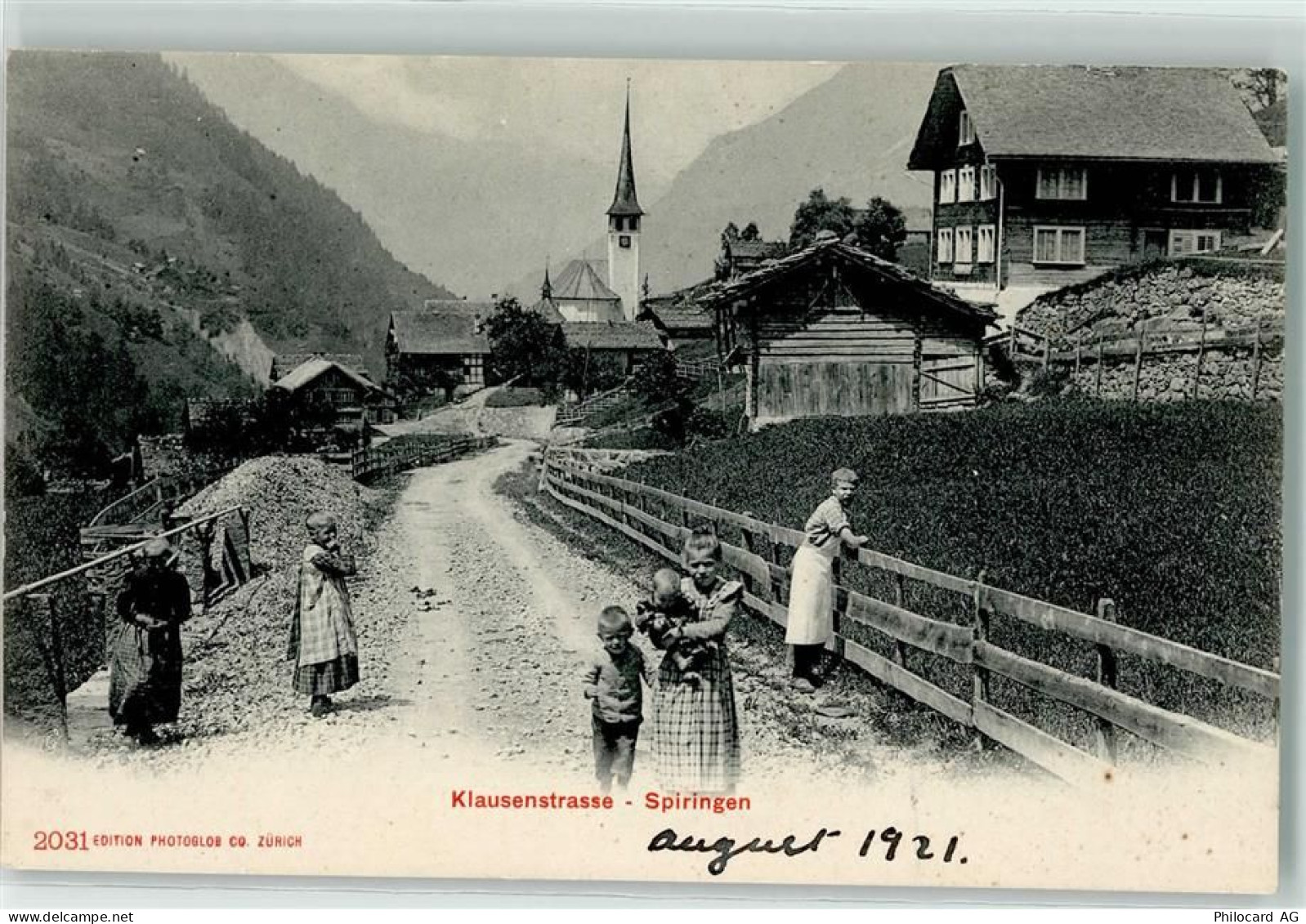 6464 Spiringen - Klausenstraße Kirche Kinder - 13249251