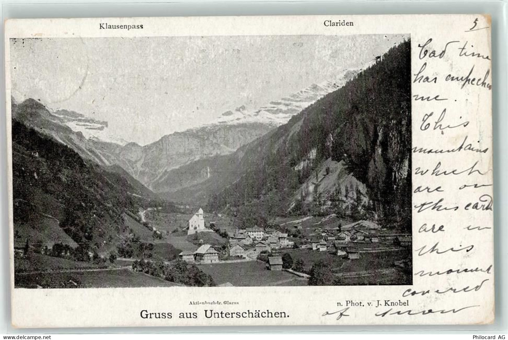6465 Unterschächen 1899 - Klausenpass Clariden - 10604333