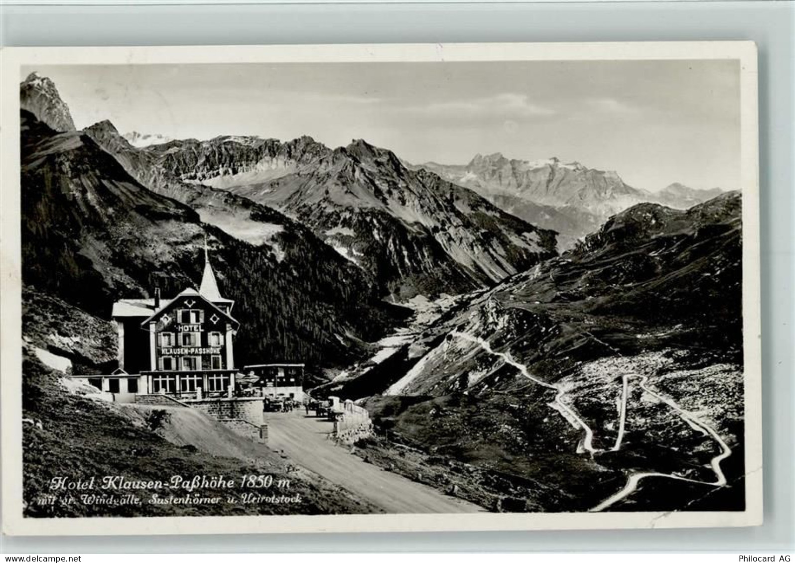 6465 Unterschächen 1932 Gebrauchsspuren Nr. 33379 Wehrli - Hotel Klausen... - 10137014