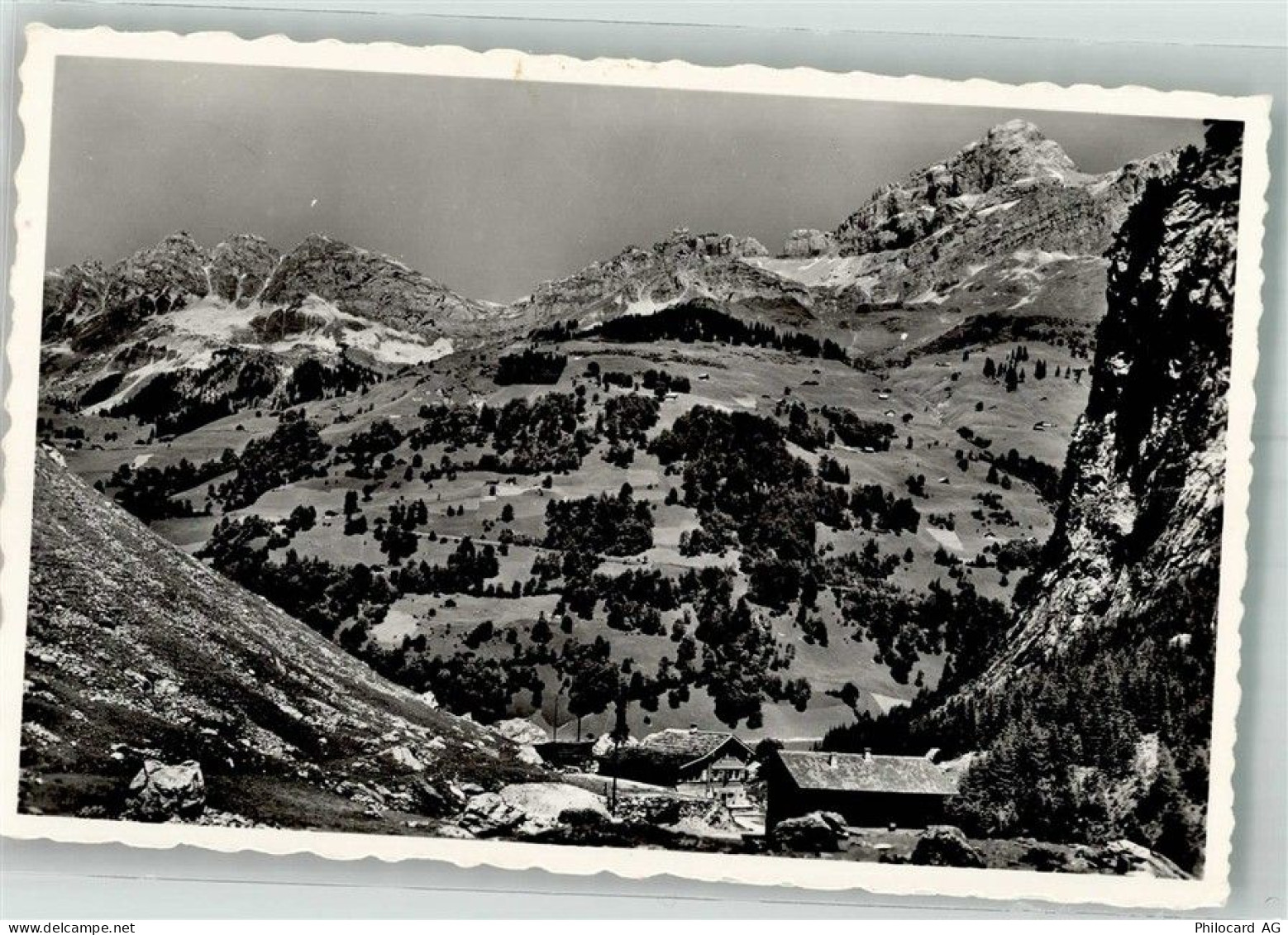 6465 Unterschächen 1958 Foto AK Pension Ferienheim Maria in der Au - 38212122