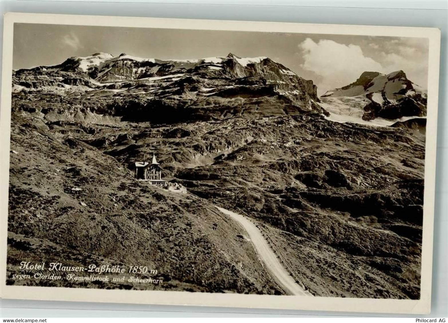 6465 Unterschächen Foto AK Hotel Klausen-Paßhöhe - 38070831