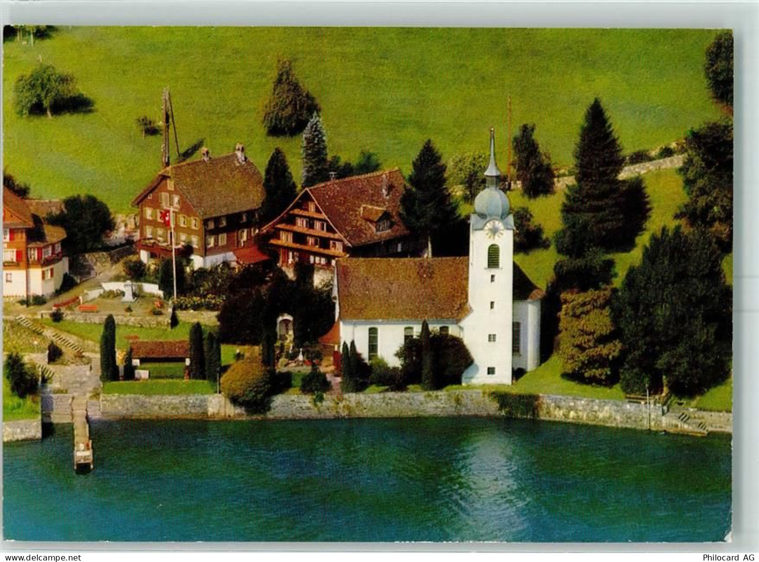 6466 Bauen 1971 - Kirche Bauen Geburtsstätte von P. Alberik Zwyssig - 10390246