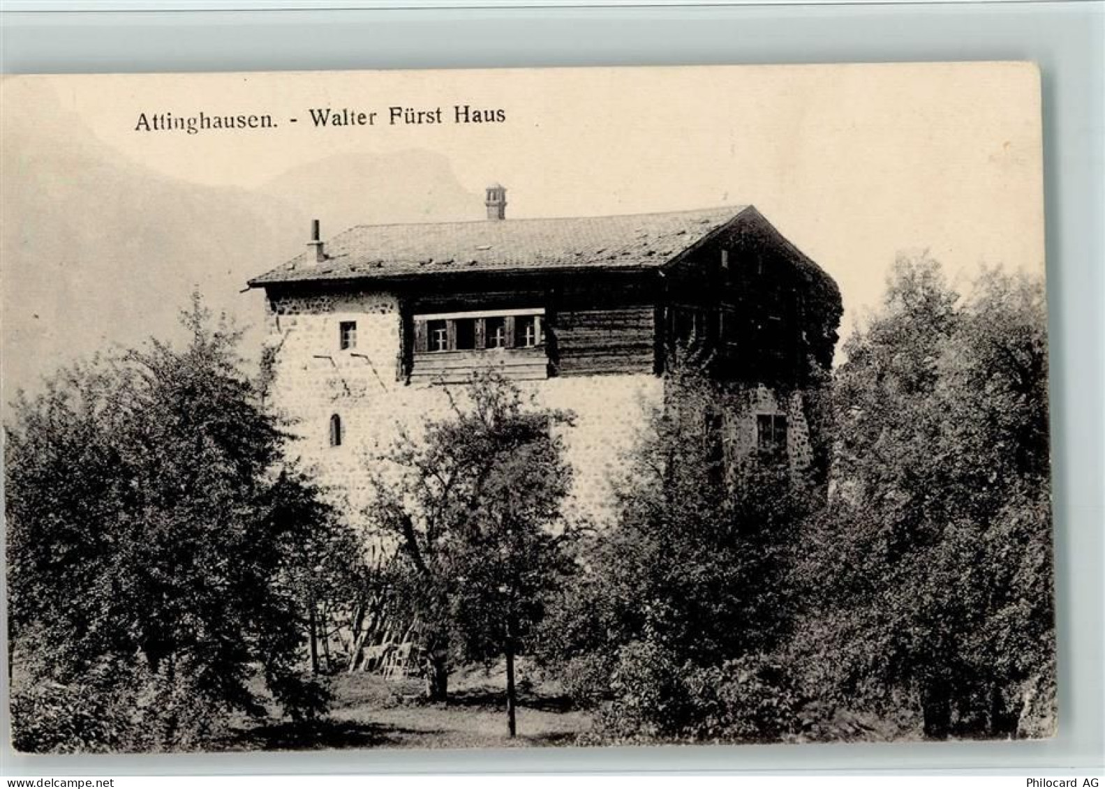 6468 Attinghausen 1927 - Walter Fürst Haus, gute Erhaltung AK - 13077980