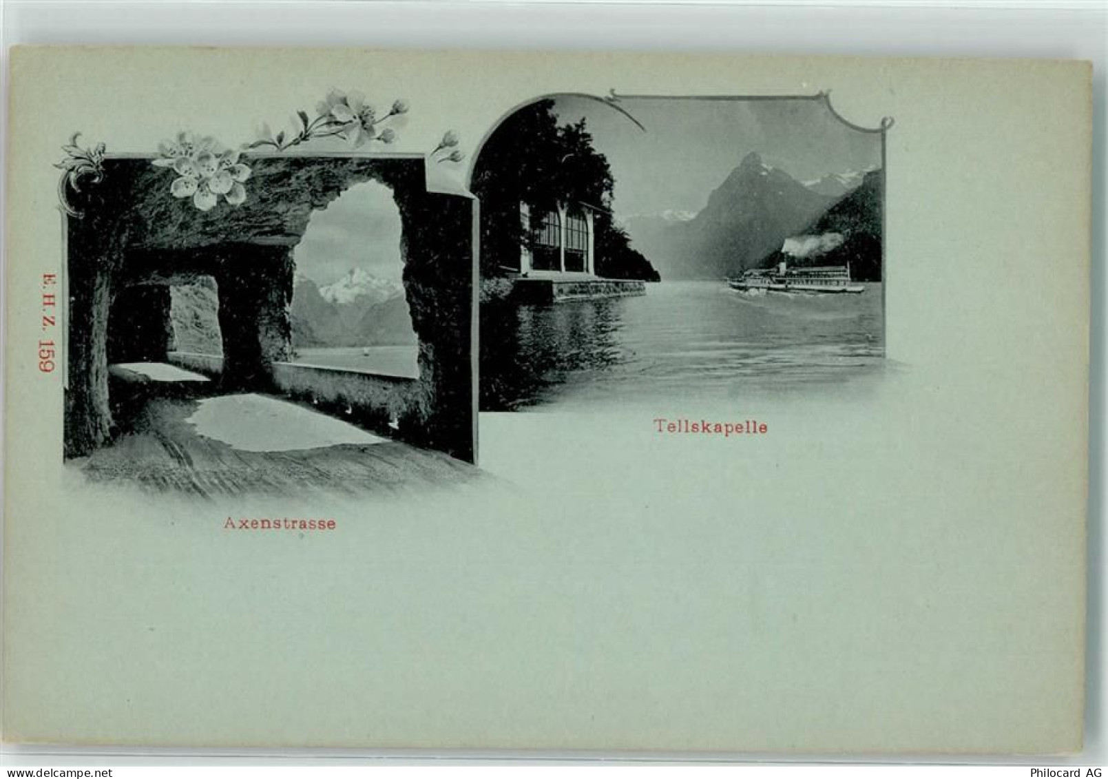 6473 Silenen Foto AK Axenstrasse Tellskapelle - 39499535
