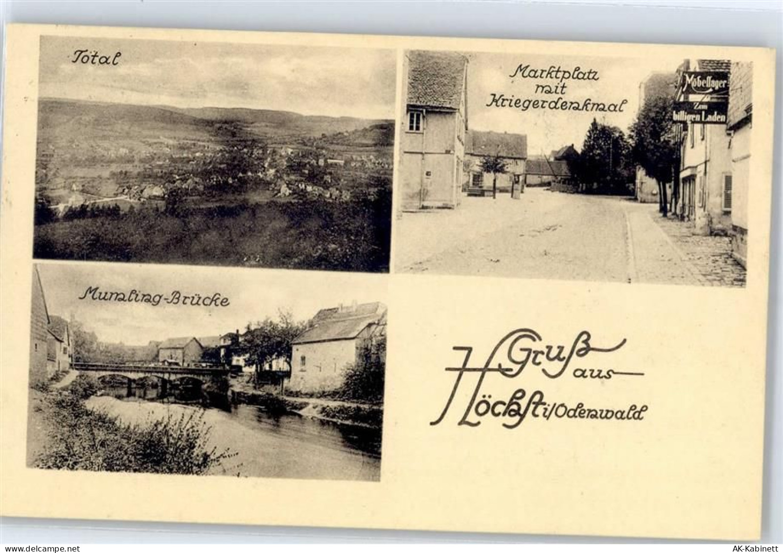 64739 W6128 Höchst i Odw - Kriegerdenkmal Handlung Möbel - 51405739