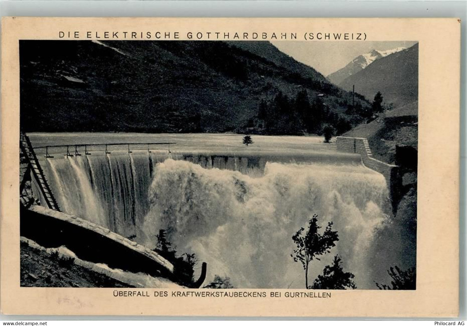 6482 Gurtnellen Foto AK Kraftwerkstaubecken - 38067769