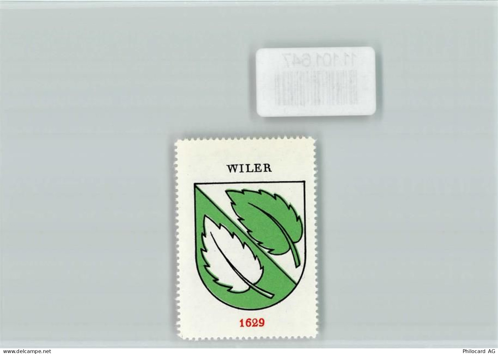 6482 Wiler Gurtnellen - Vignette Wappen Kaffee Hag ca 1920-1940 - 11101647